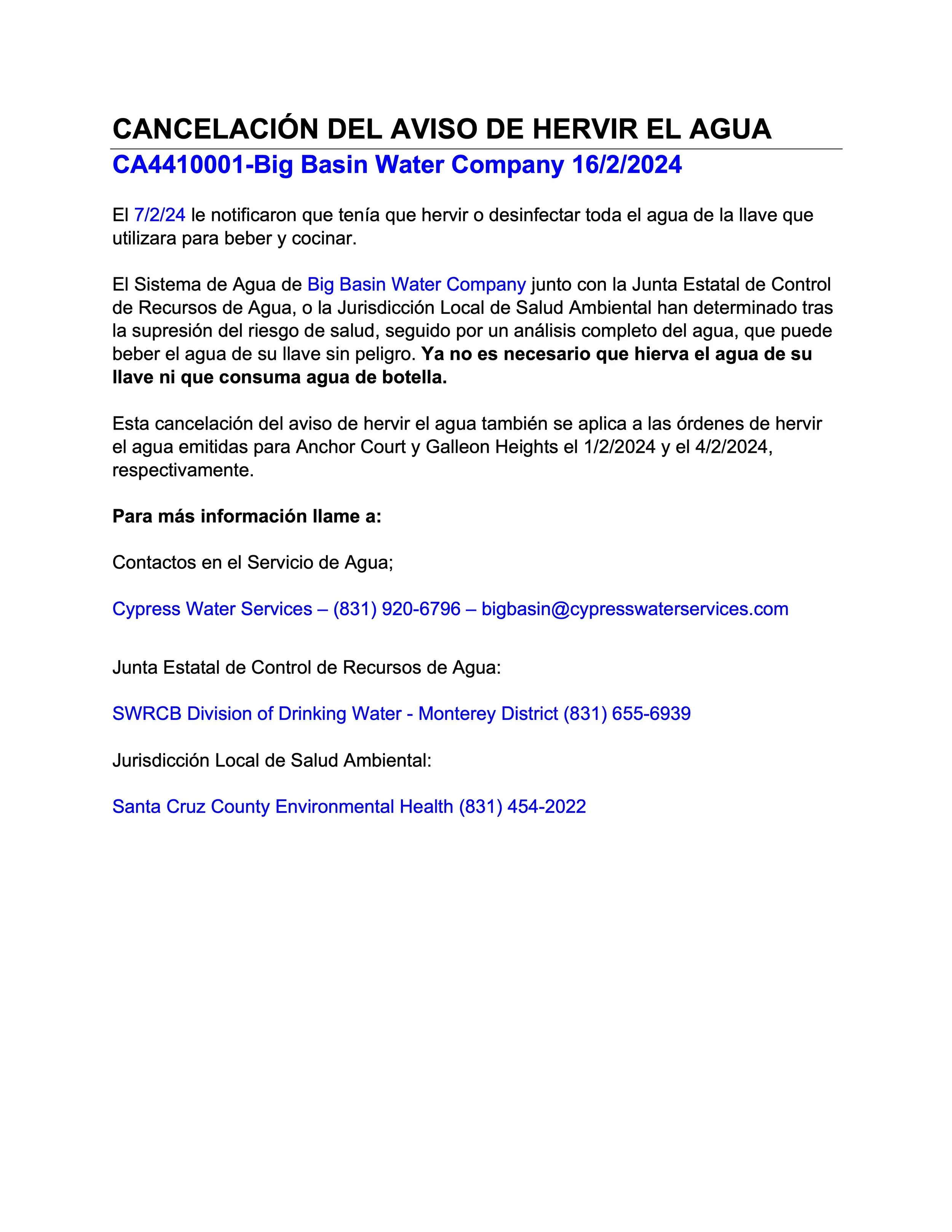 Blog 3 — Big Basin Water Company
