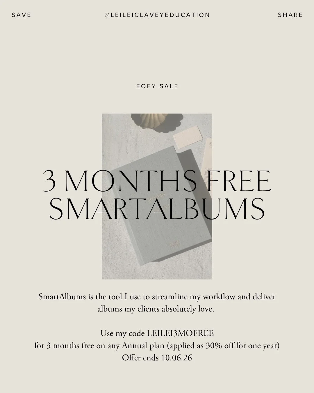 3 Months Free ends tonight

@SmartAlbums is the tool I use to streamline my album designing and deliver albums my clients absolutely love. It makes the whole design and proofing process so easy. 

If you&rsquo;ve been thinking about trying it, now&rs