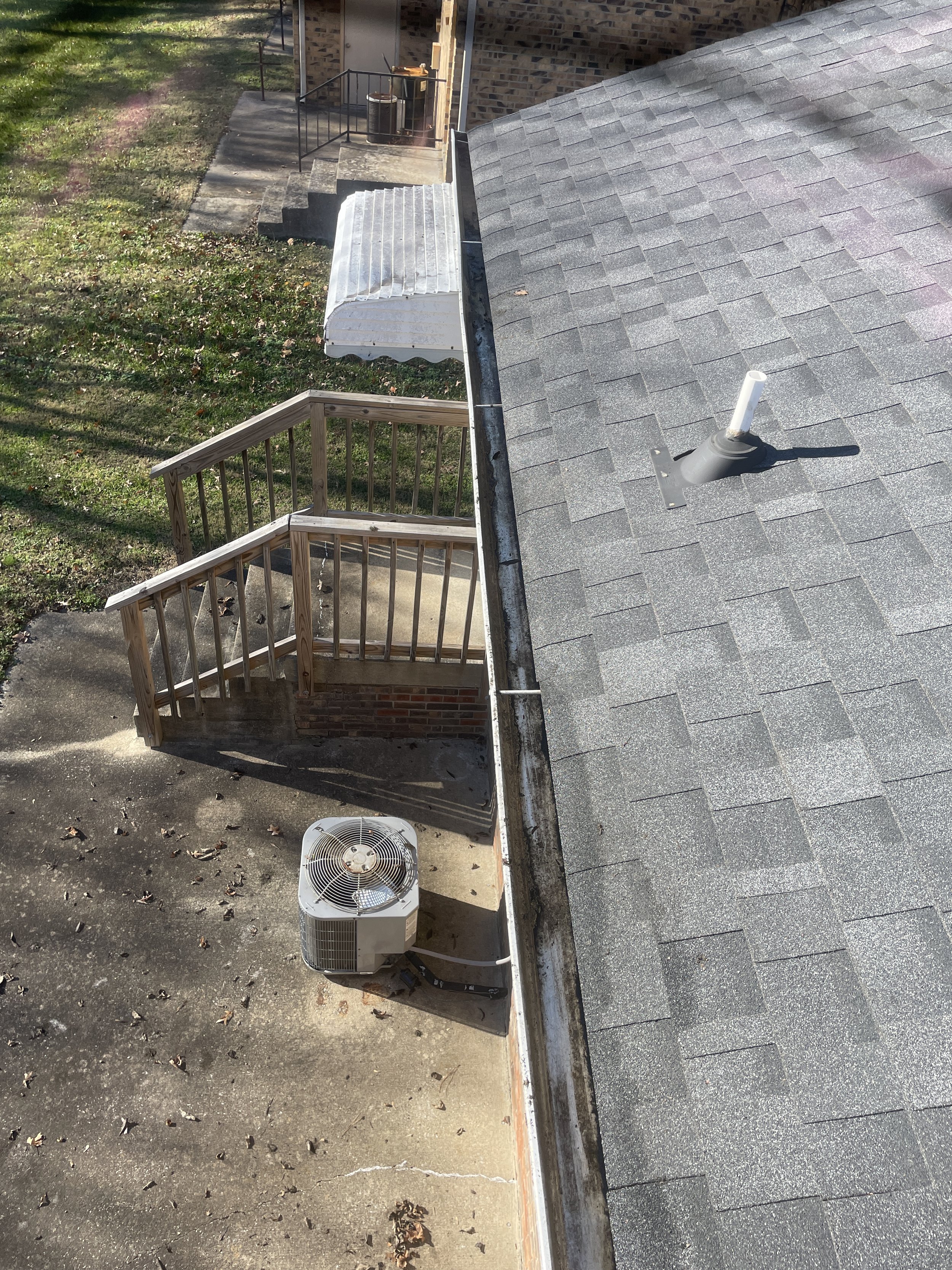 After gutter cleaning