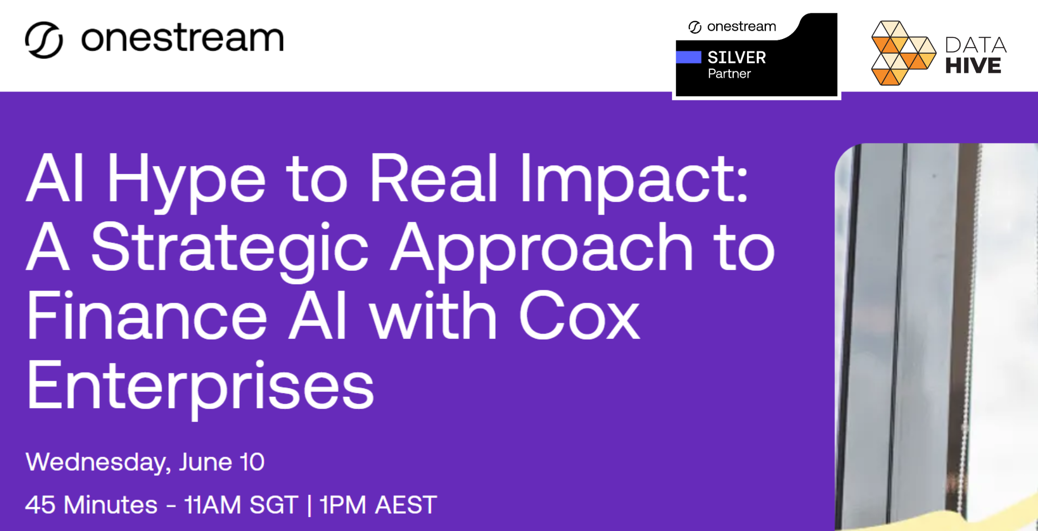 Lunchtime webinar - from AI Hype to Real Impact: A Strategic Approach to Finance AI with Cox Enterprises