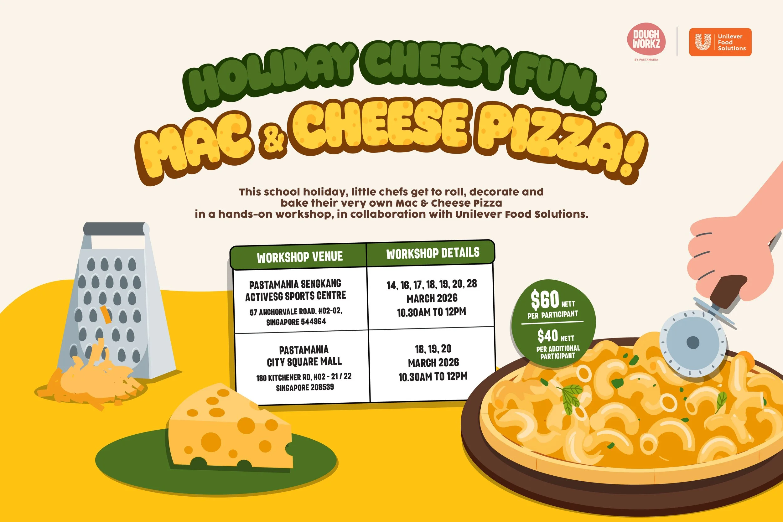 HOLIDAY CHEESY FUN: MAC &amp; CHEESE PIZZA!