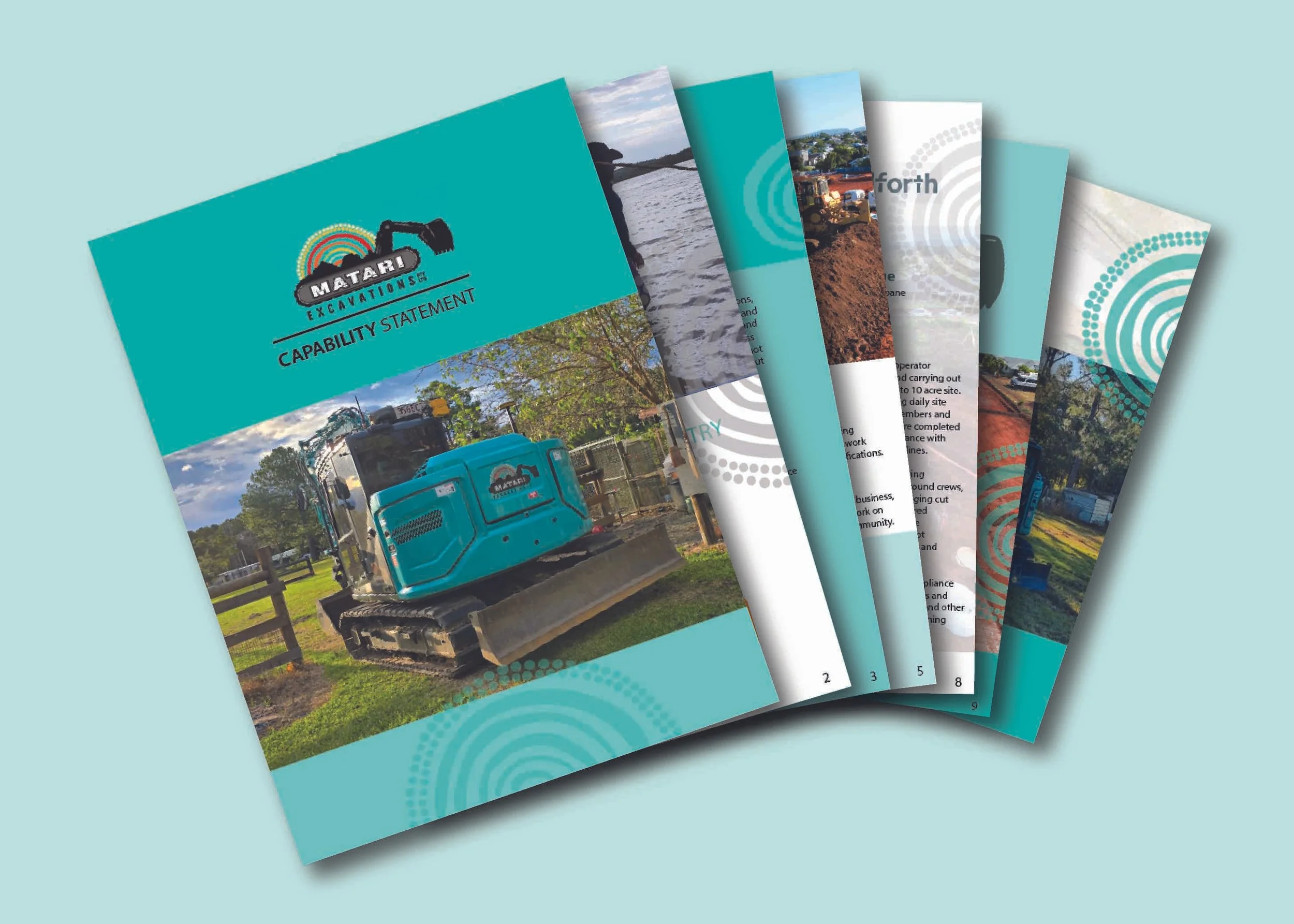 CONSTRUCTION  |  CAPABILITY STATEMENT WRITING & DESIGN  |  Matari Excavations Pty Ltd
