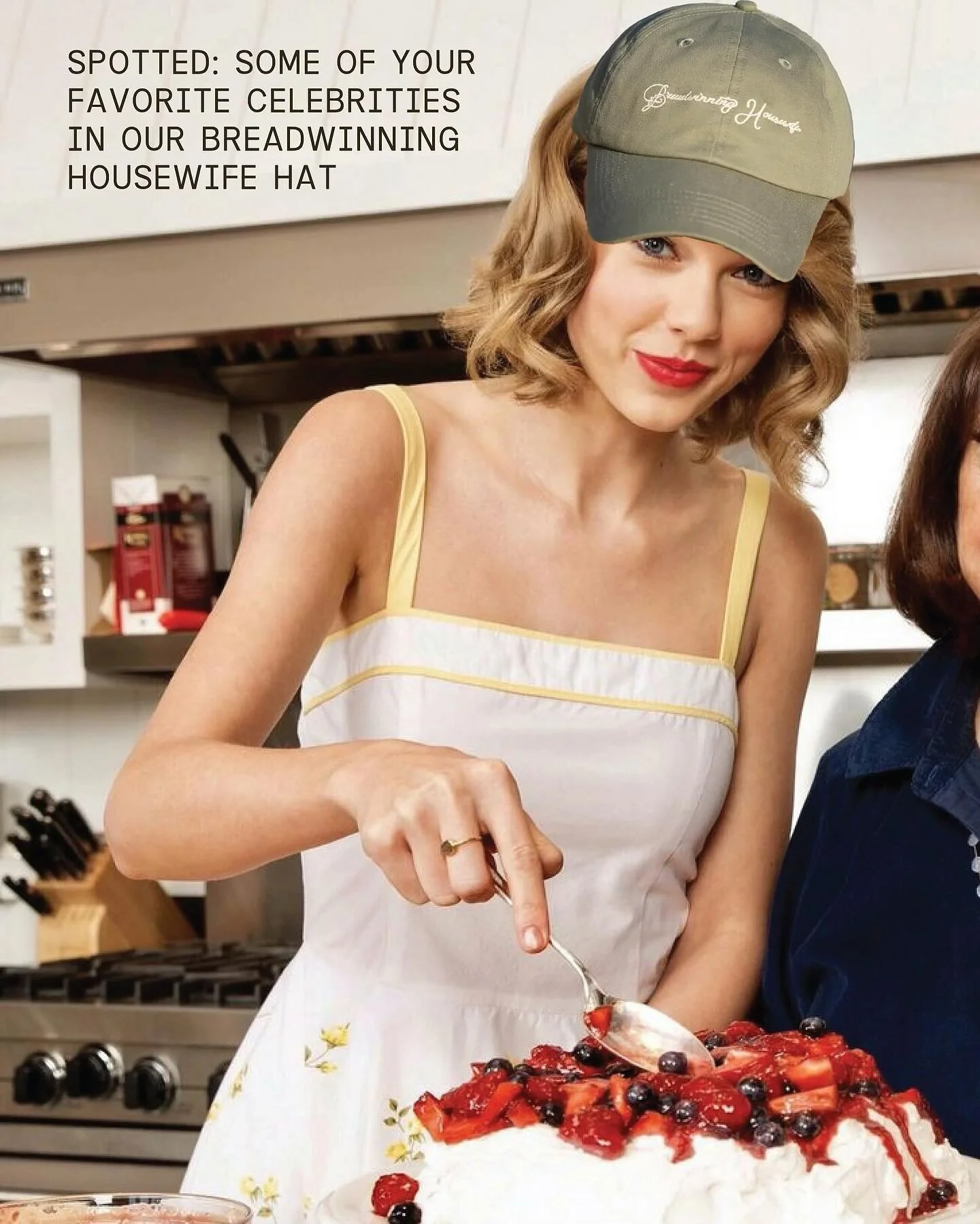 (for legal reasons this is a joke) but @shopfriendofmine breadwinning housewife hats are out!