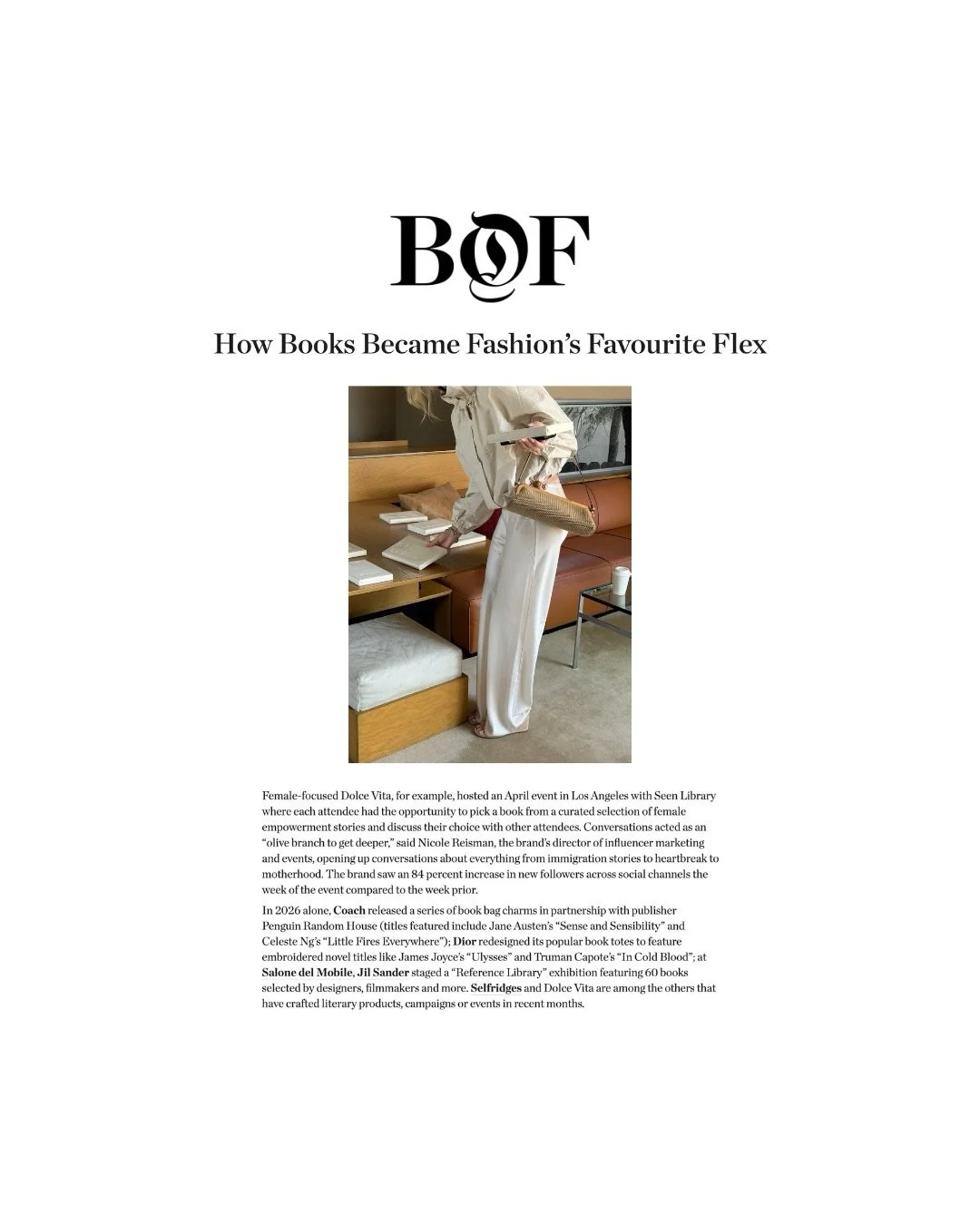 Dolce Vita Is Rewriting What &ldquo;Community&rdquo; Means Through Women, Art, and Intimate Cultural Gatherings.

At a time when fashion is still largely defined by launches, campaigns, and moments built for visibility, Dolce Vita is building somethi