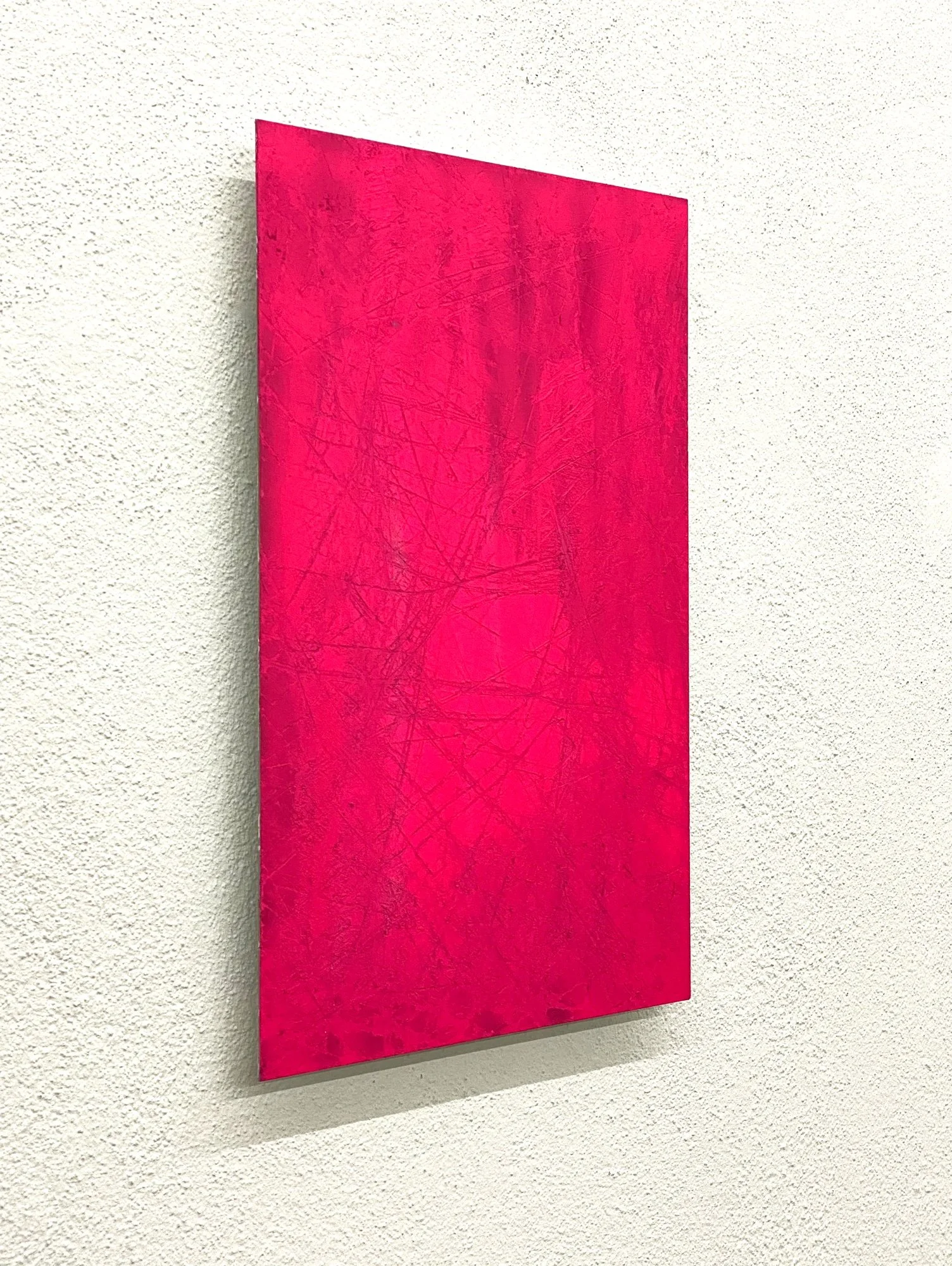 Slides, 2021  
Enamel paint on aluminium  
45 x 30 cm