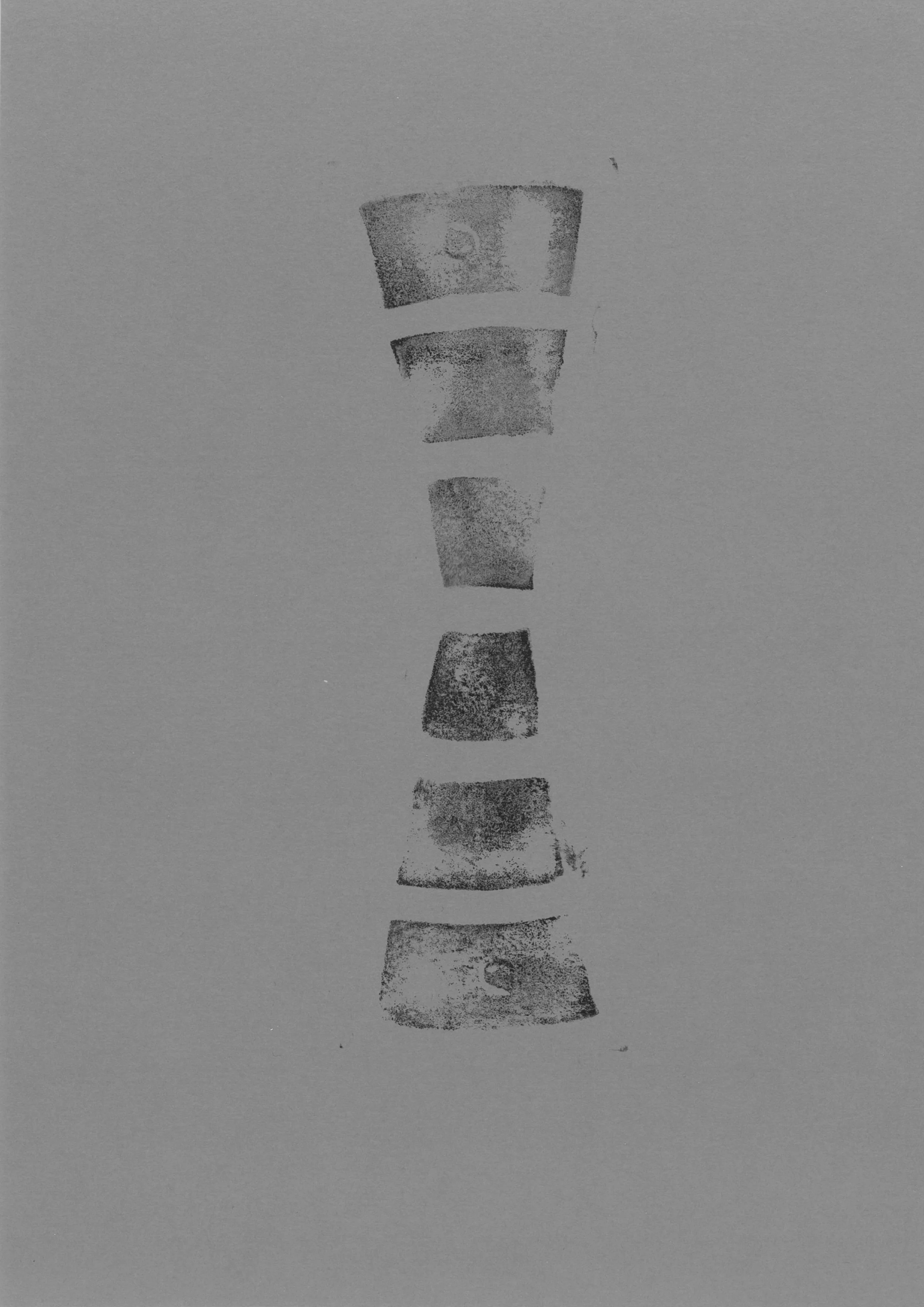 Mysterons 3, 2024  
Unique stamp print on paper    29,7 x 21 cm   Created at The Fondation CAB   Artist-in-residence, Brussels, B