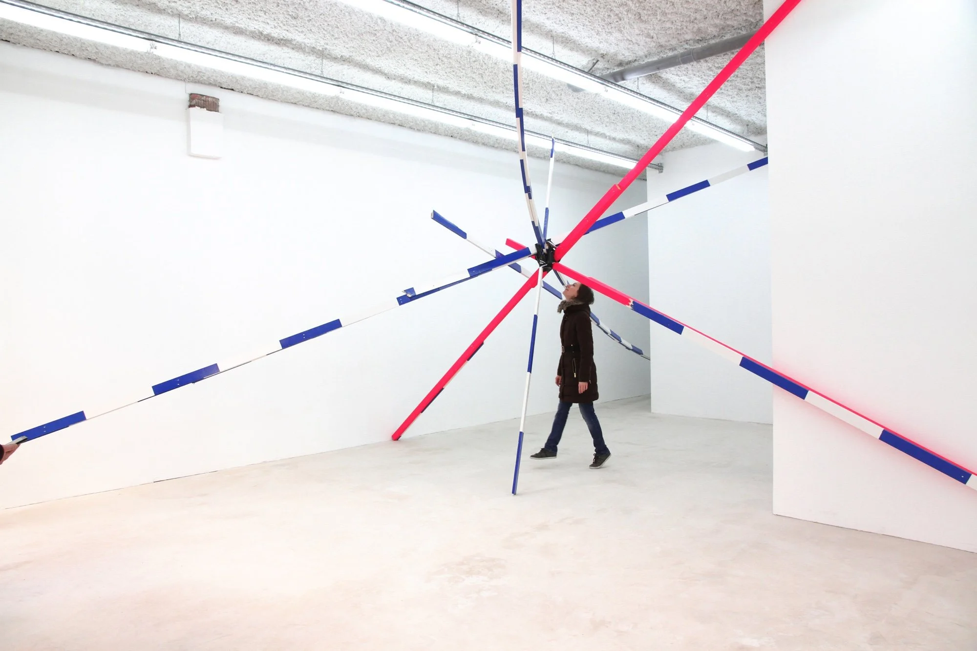 Relapse, 2015  
Acrylics and enamel paint on wood, tape  
Dimensions variable  
SNAP Projects, Lyon, F