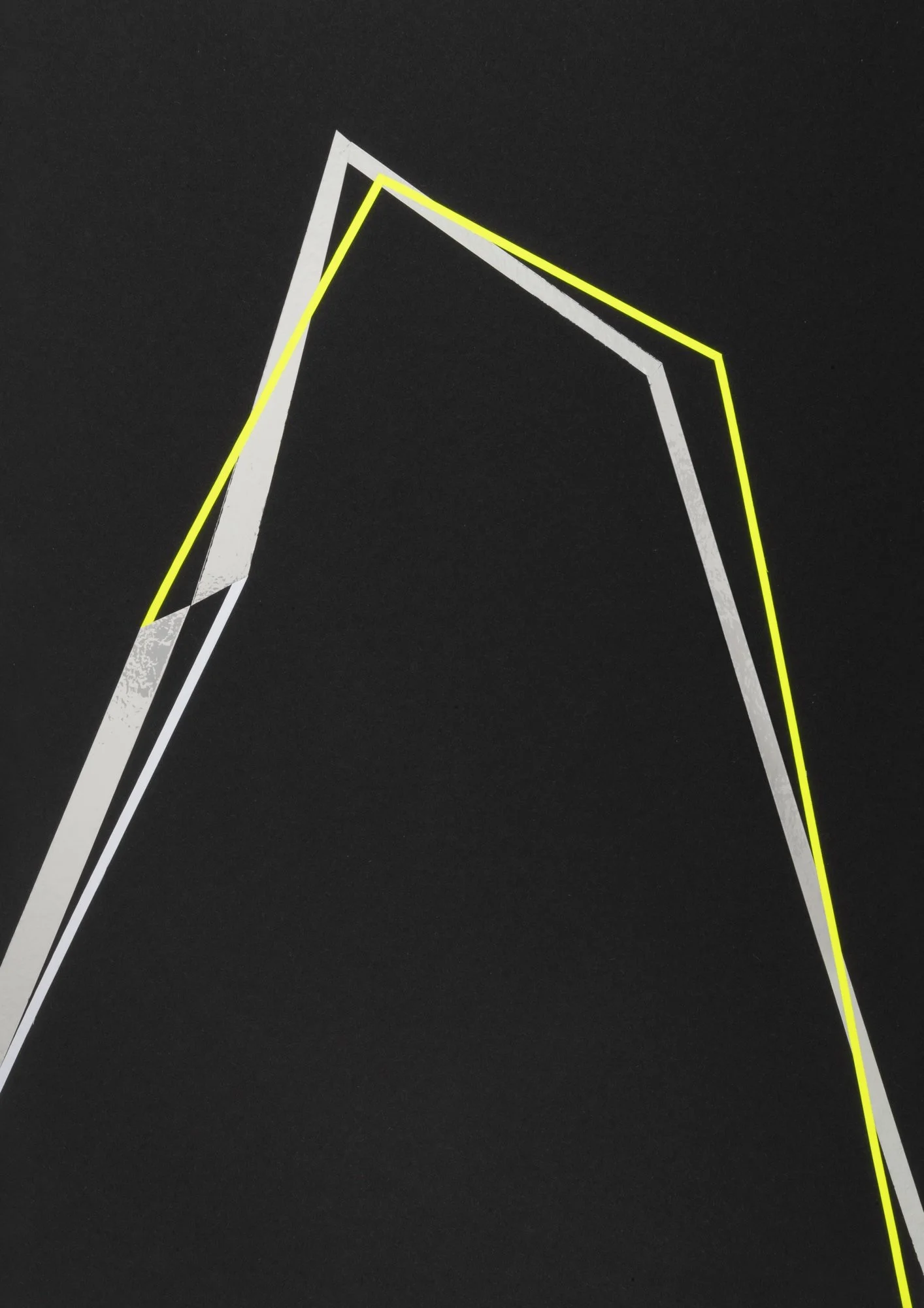 Transform (C2), 2018  
Adhesive foil on paper  
42 x 29.7 cm