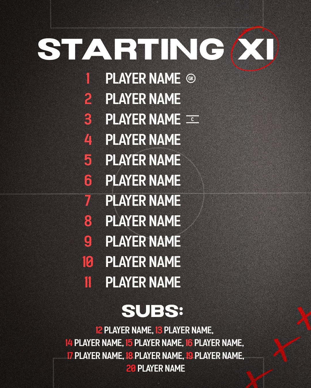Starting XI 1