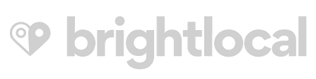 BrightLocal logo with map pin icon.