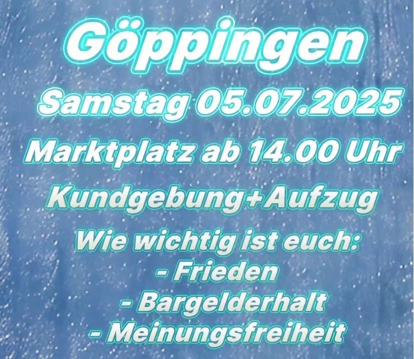 Kundgebung für Freiheit und Fr