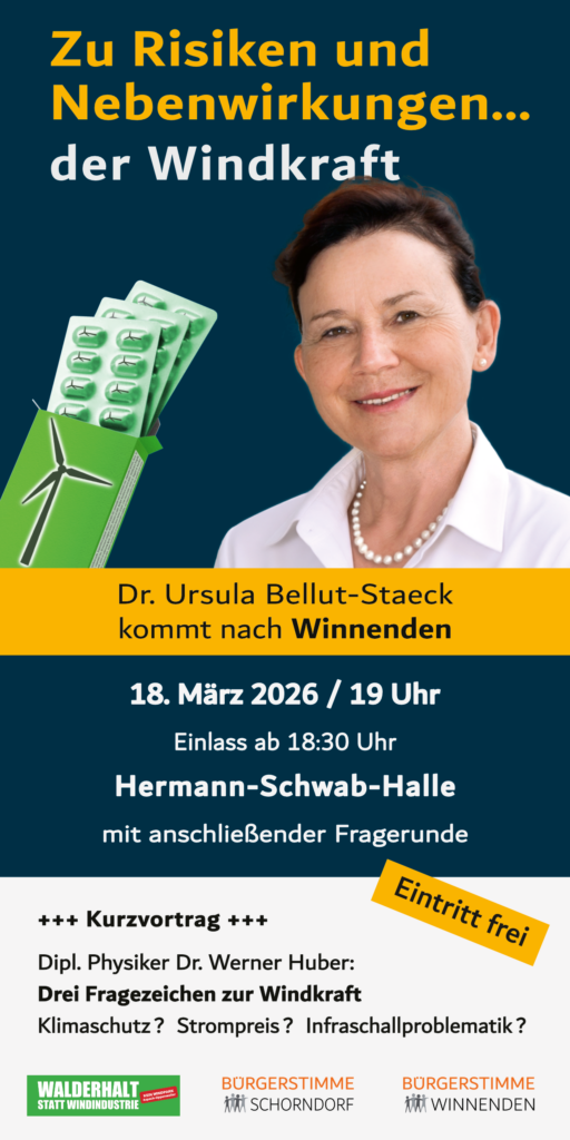 Zu Risiken und  Nebenwirkungen...  der Windkraft 