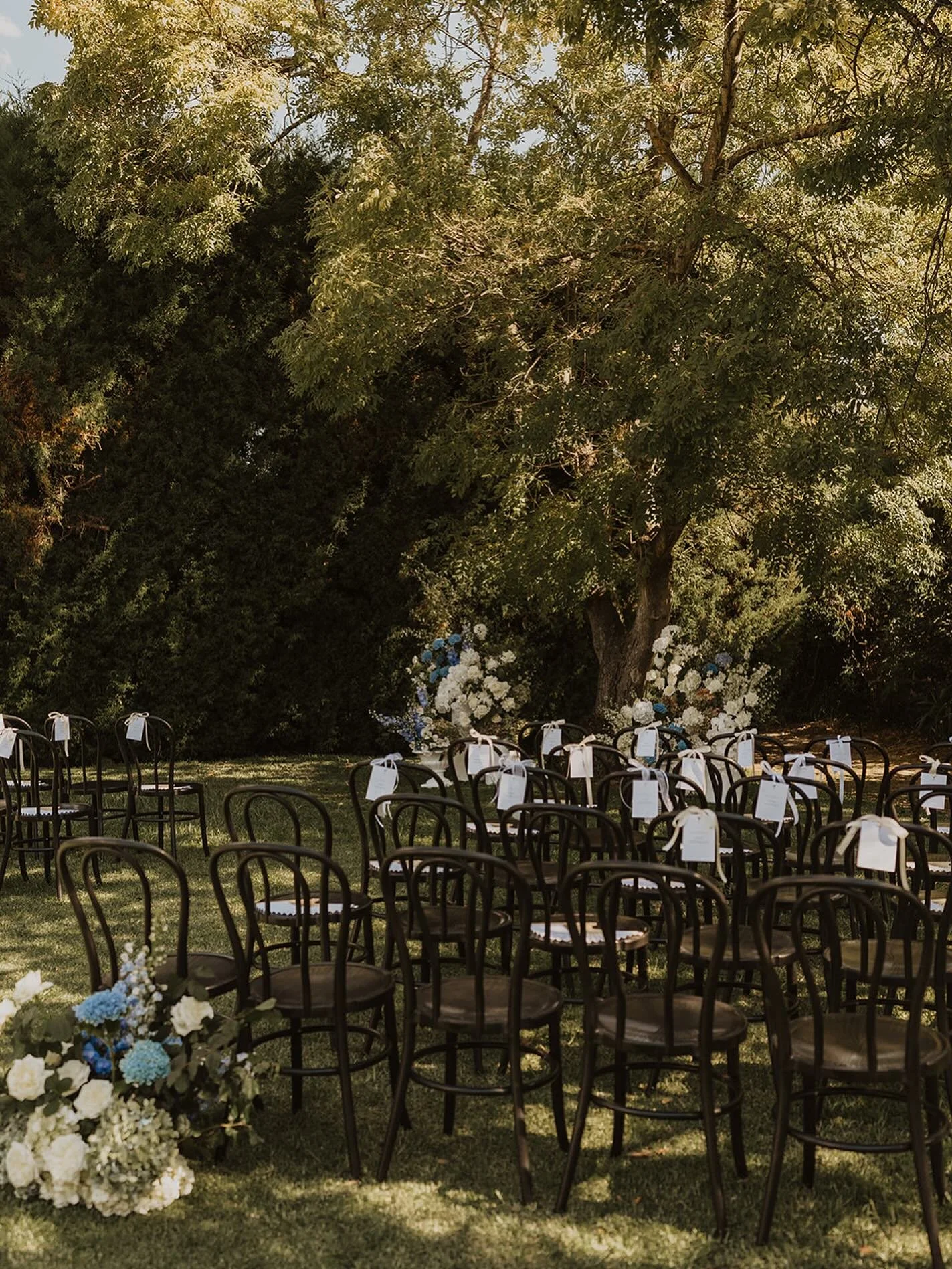 A quiet moment spent in a ceremony space before it starts to fill does wonders for my brain. 

Sometimes you&rsquo;ll hear musicians practicing, busy stylists and florists making last minute adjustments and then, luckily, everyone&rsquo;s first respo