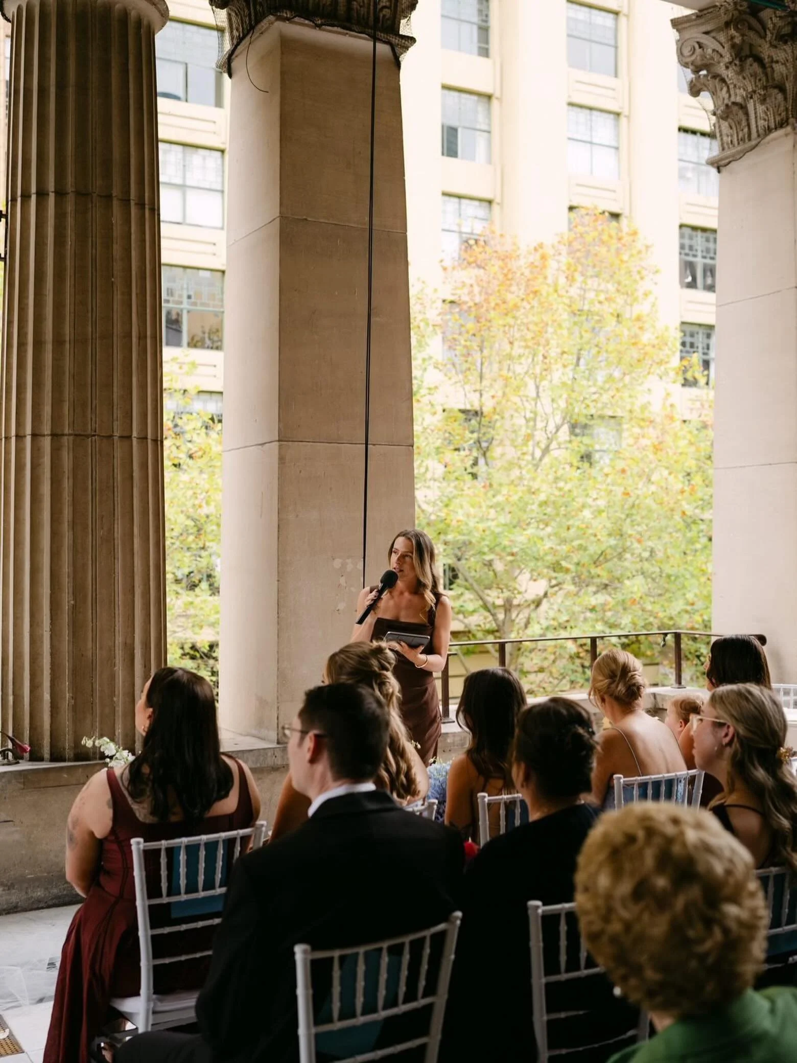 Flow state 🧘&zwj;♀️

Speaking in front of crowds doesn&rsquo;t scare me, but calling to make a doctor&rsquo;s appointment does. Make that make sense. 

PS brown dress that is always asked about is @paris__georgia