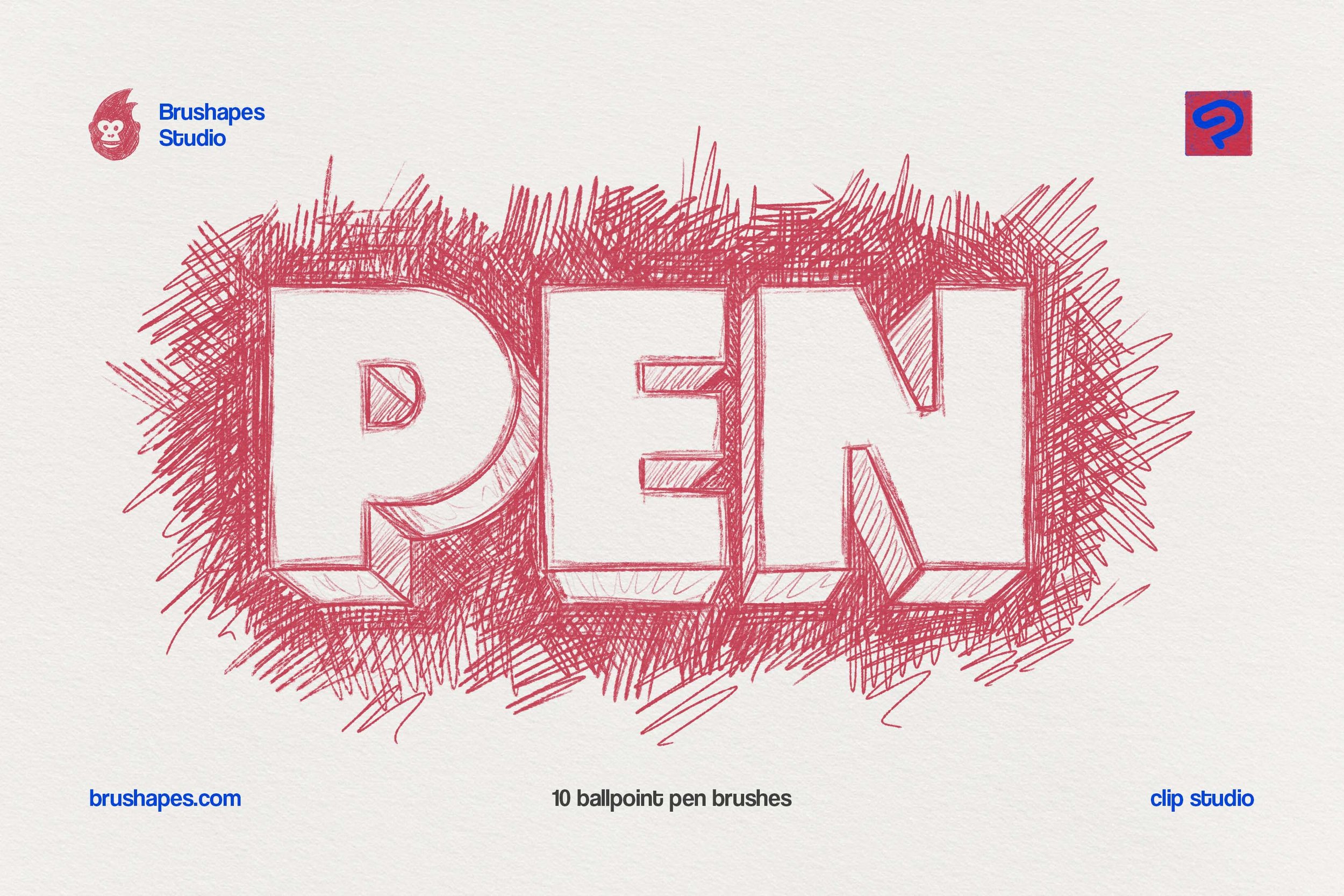 Clip Studio Ballpoint Pen Brushes