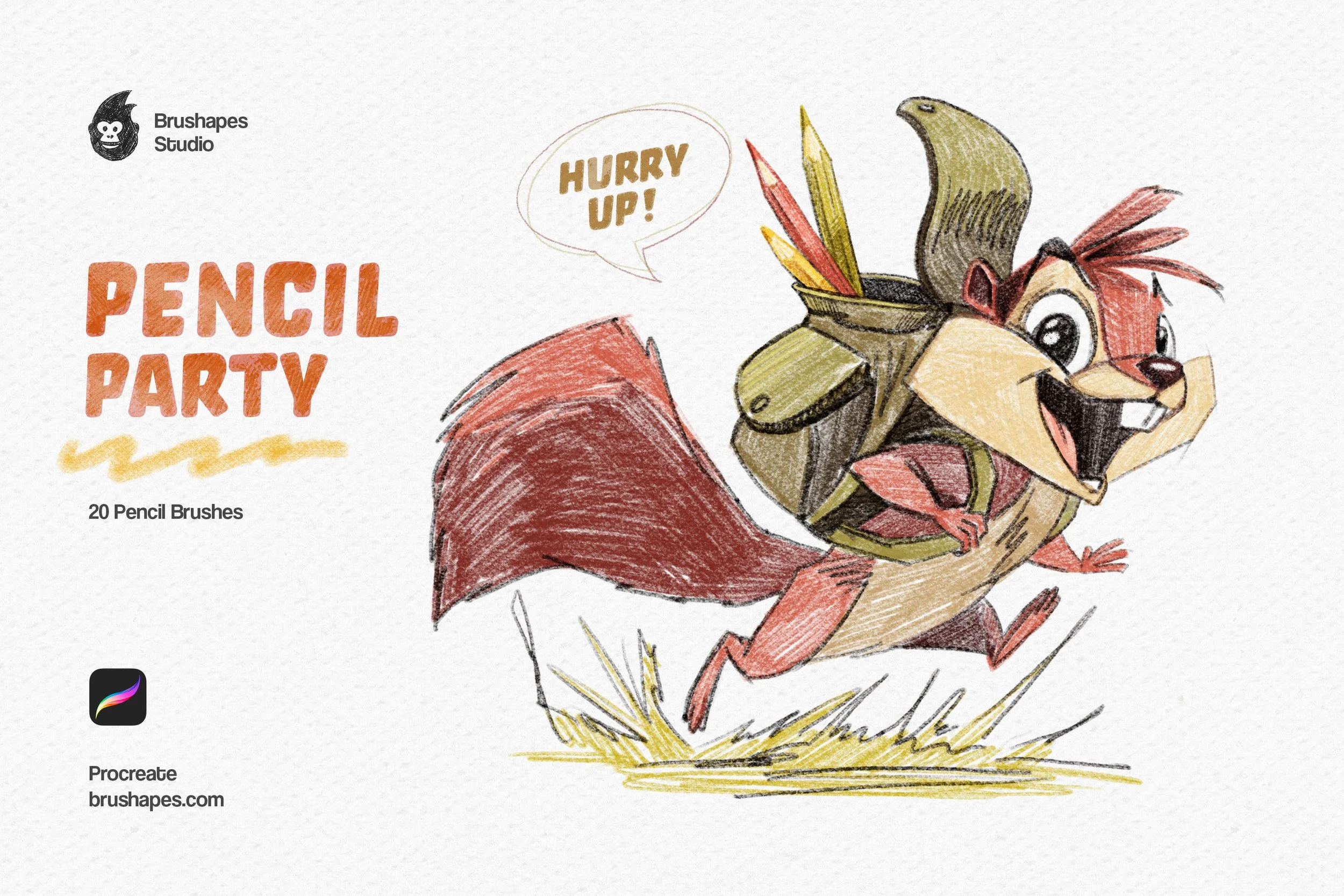 Pencil Party Procreate Brushes