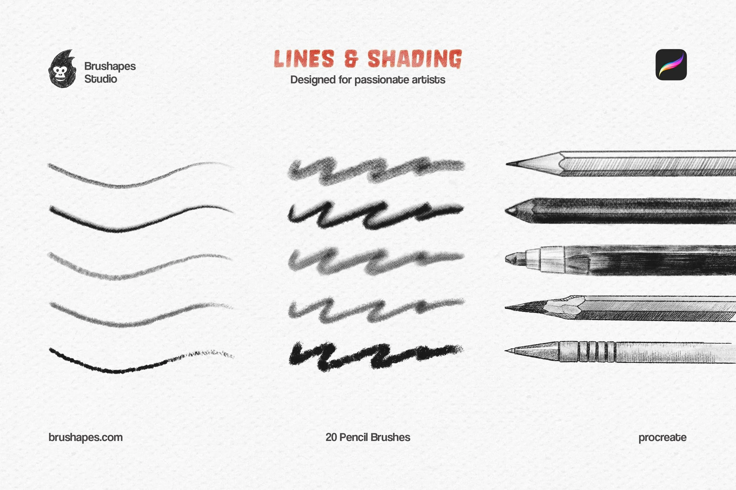Pencil Party Procreate Brushes