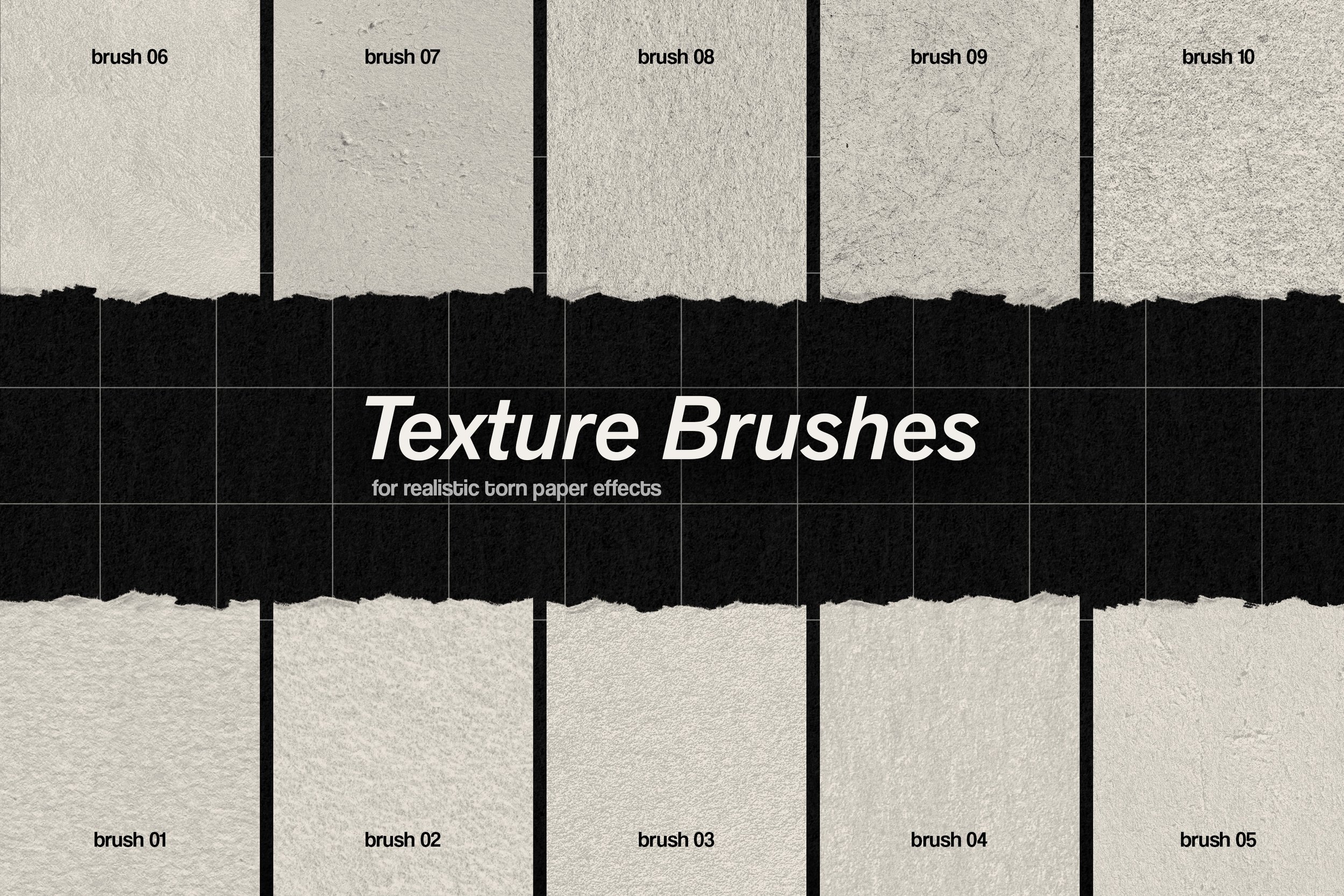 Procreate Torn Paper Brushes & Textures
