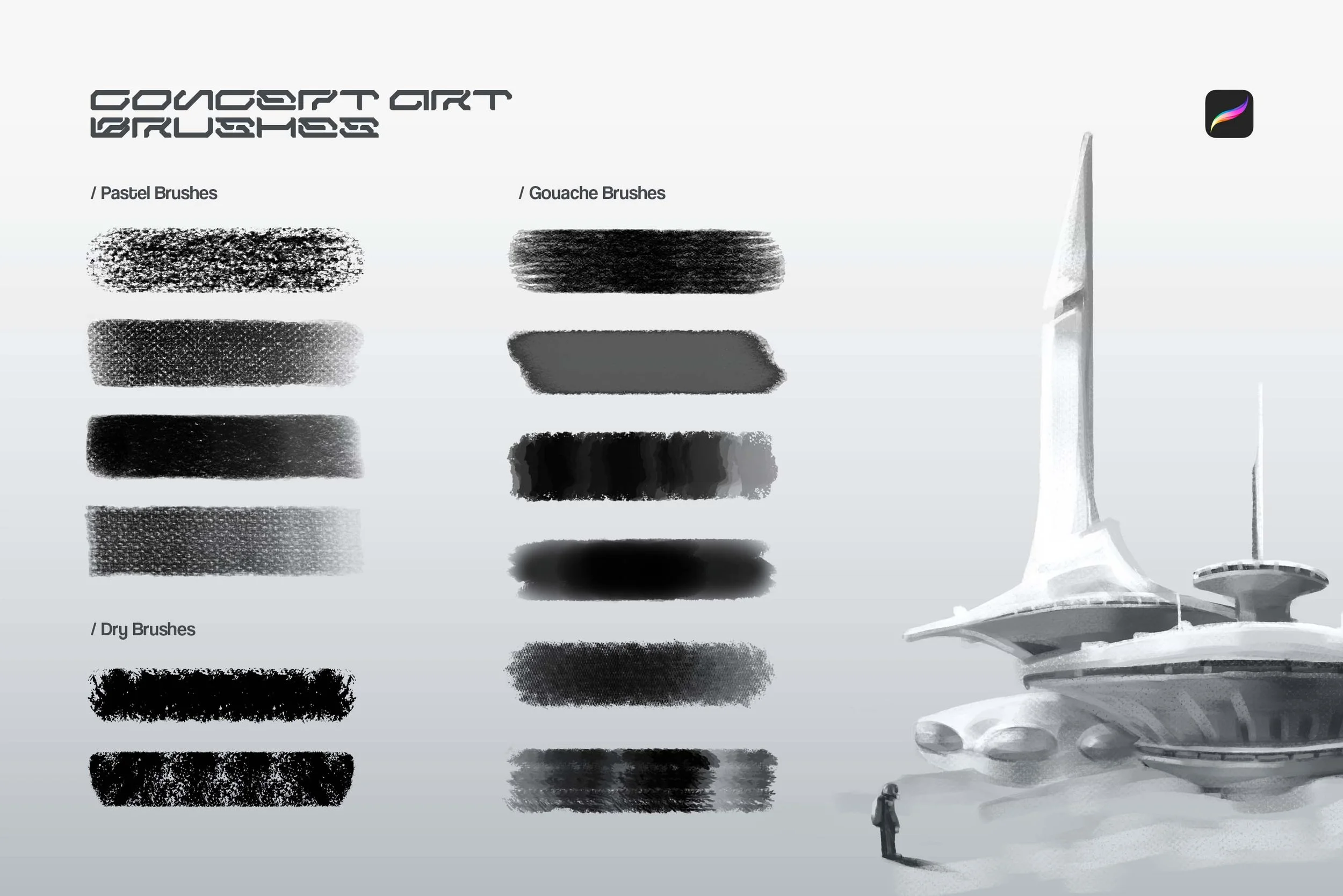 Concept Art Procreate Brushes