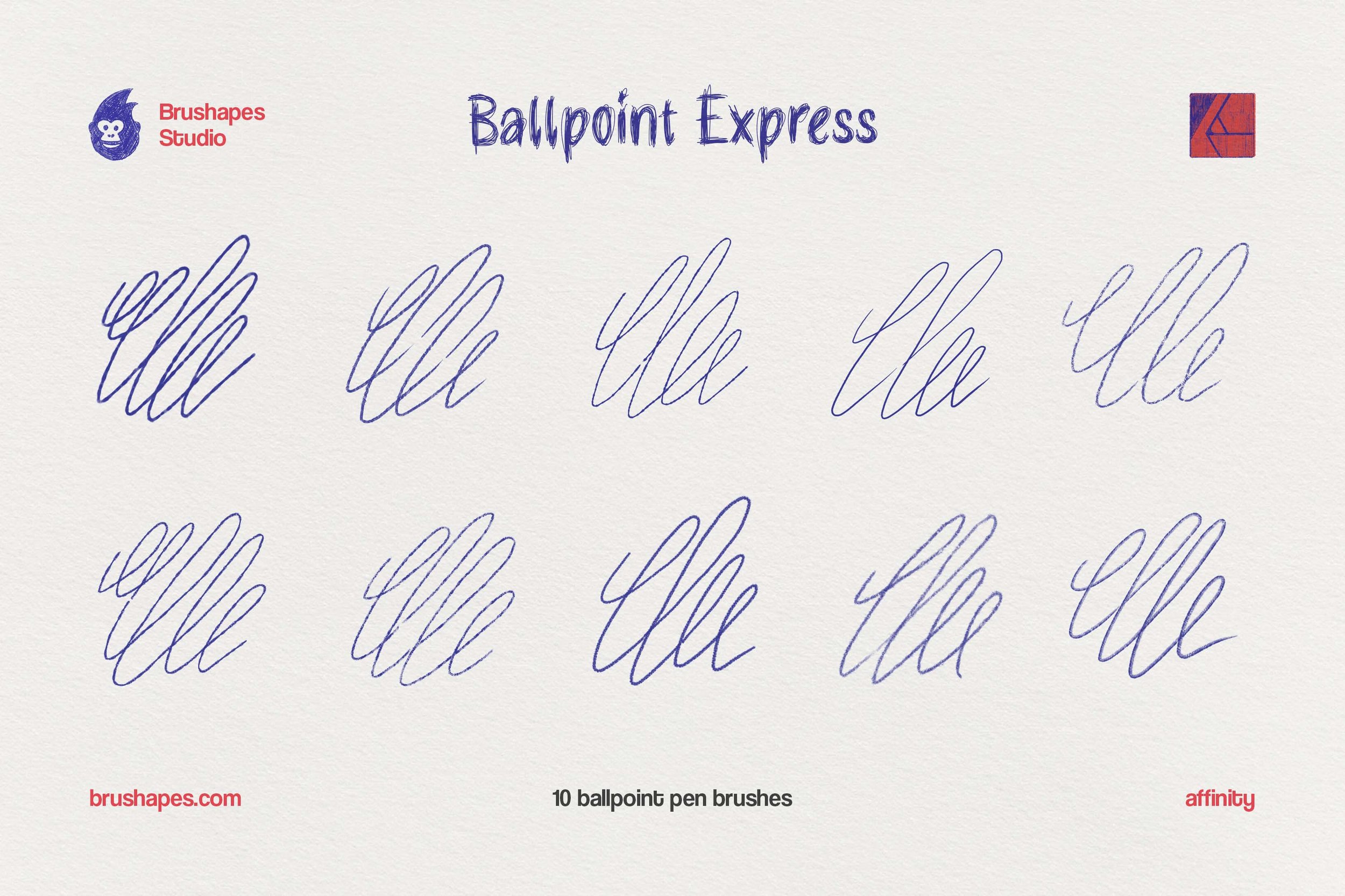 Affinity Ballpoint Pen Brushes