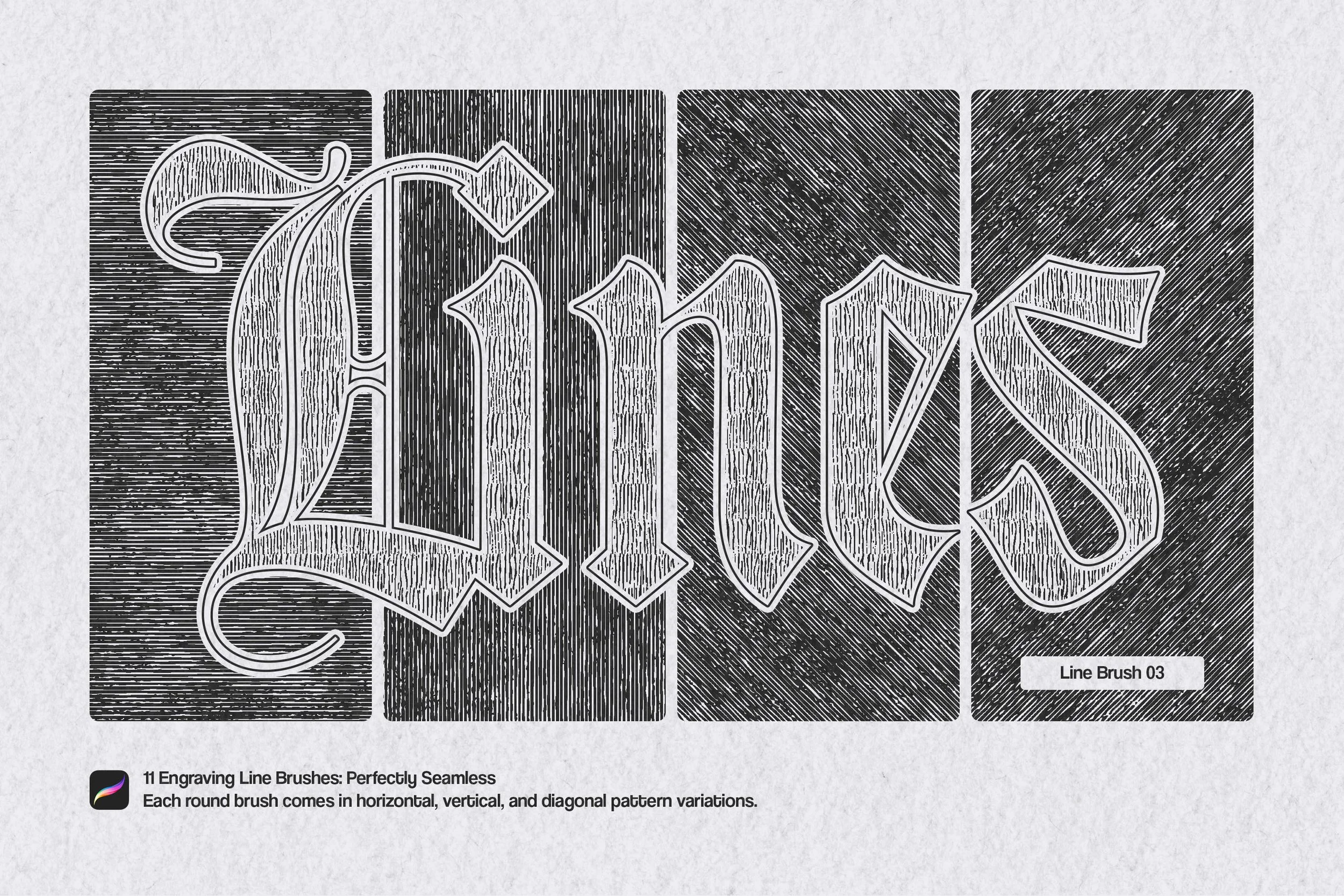 Timeless Engraving Procreate Brushes