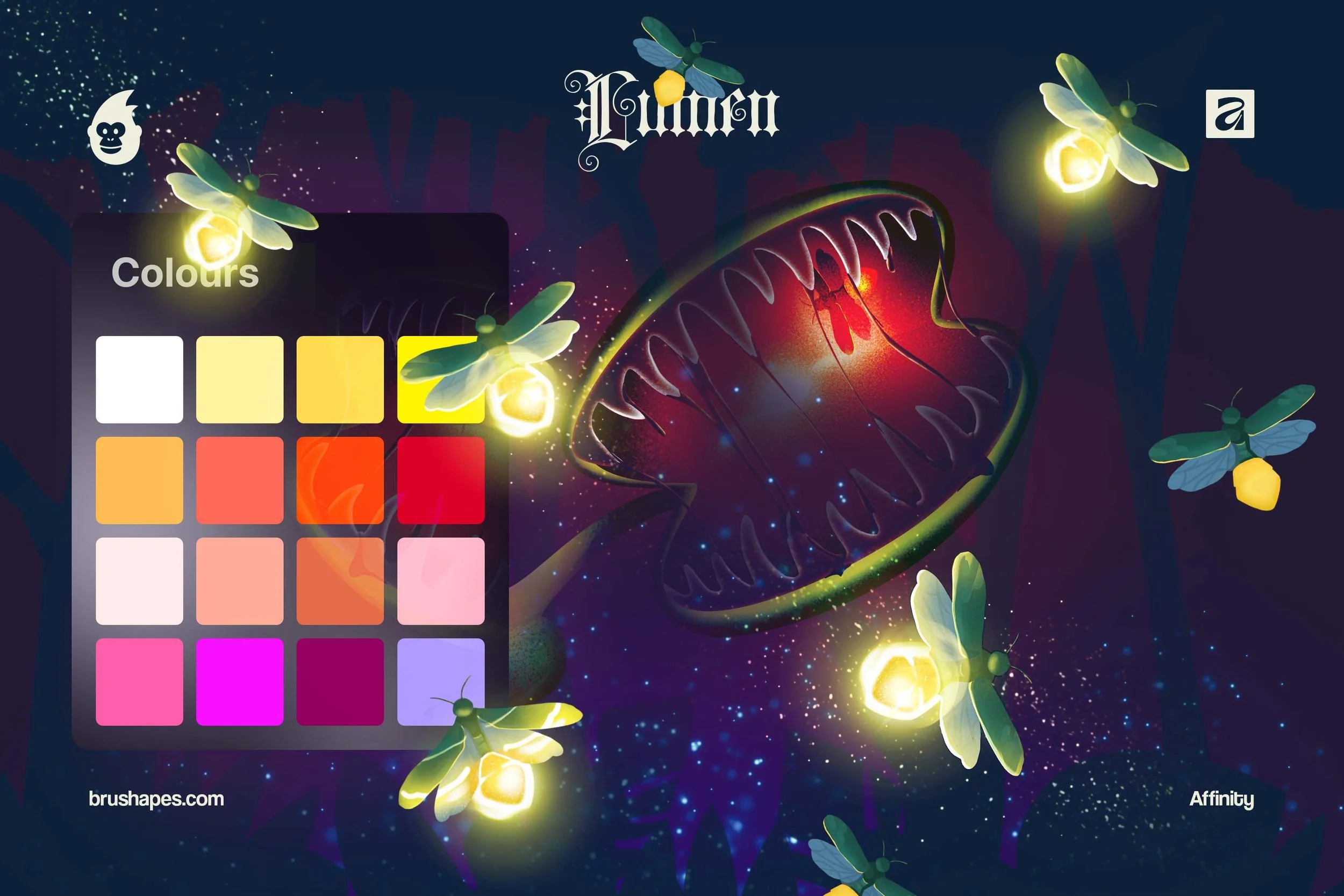 Light Leaks and Glow Affinity Brushes