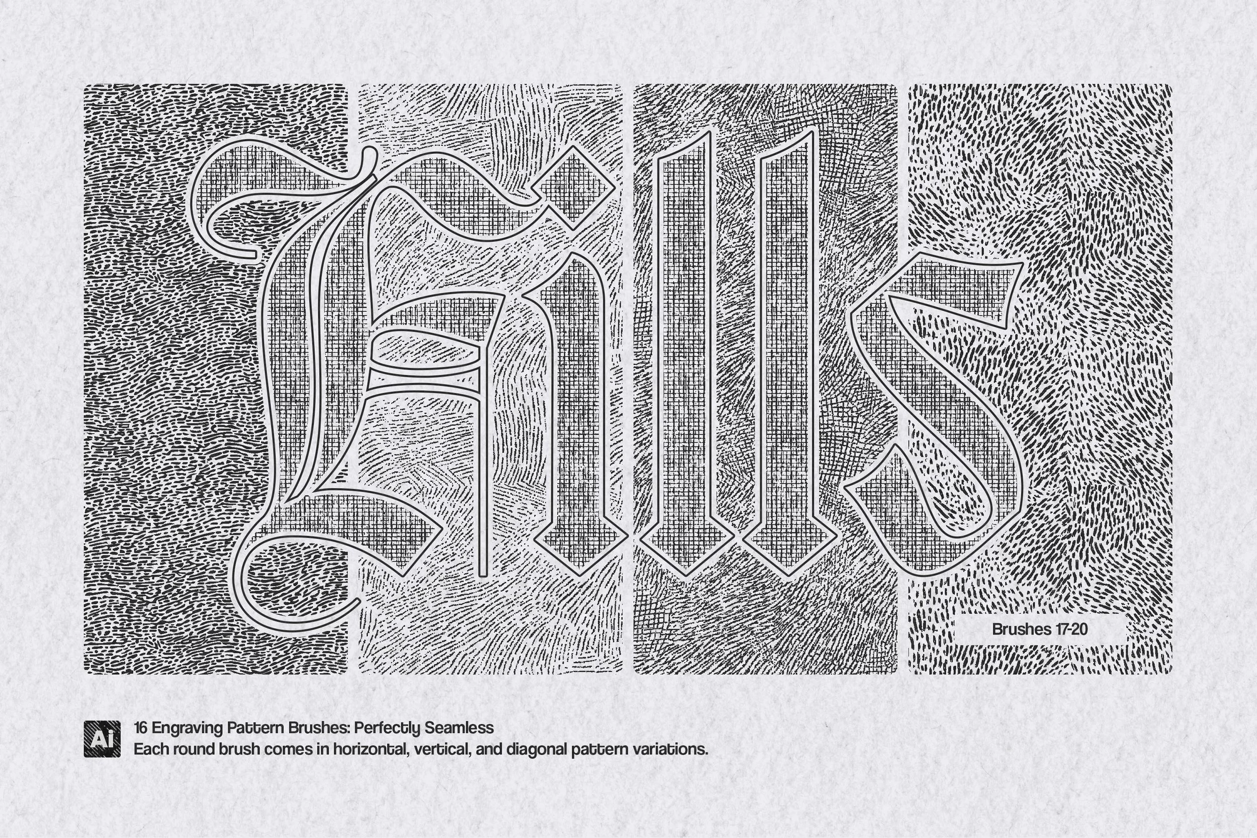 Timeless Engraving Illustrator Brushes