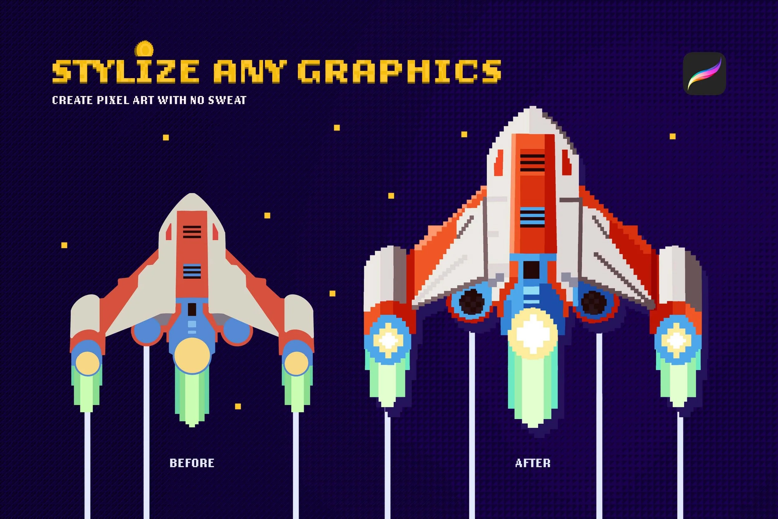 Pixel Art Procreate Brushes