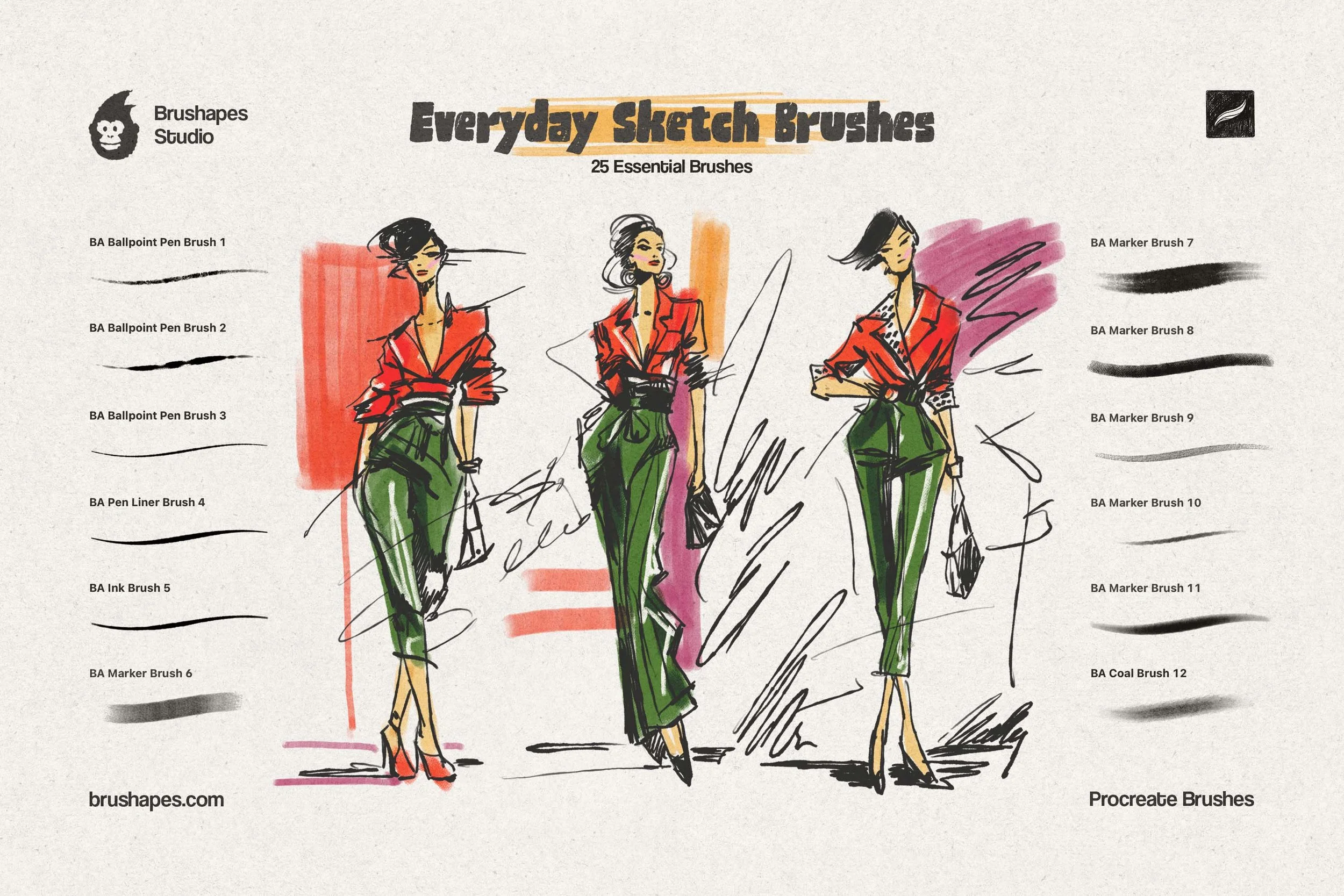 Everyday Sketch Procreate Brushes