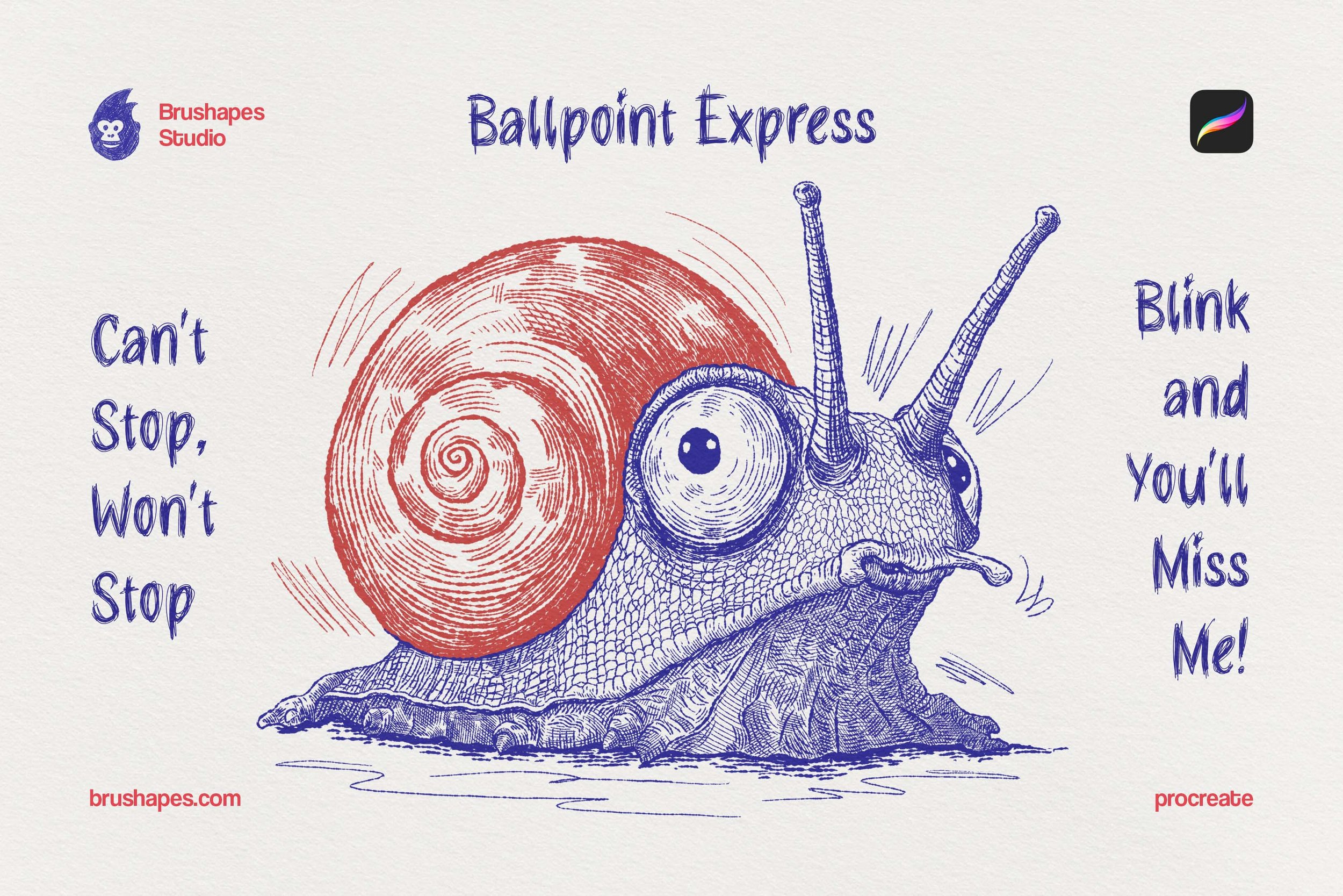 Ballpoint Pen Procreate Brushes