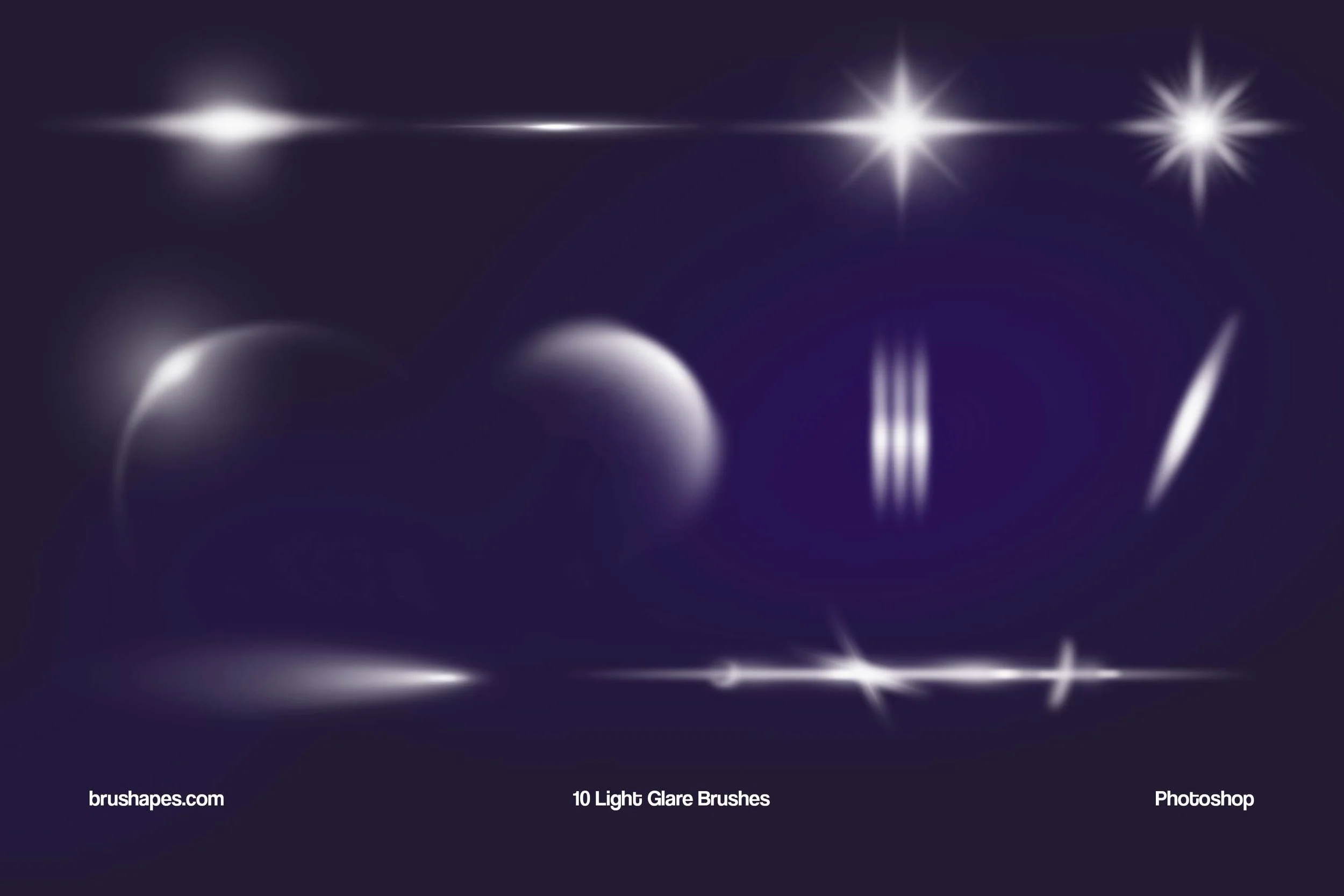 Light Leaks and Glow Photoshop Brushes