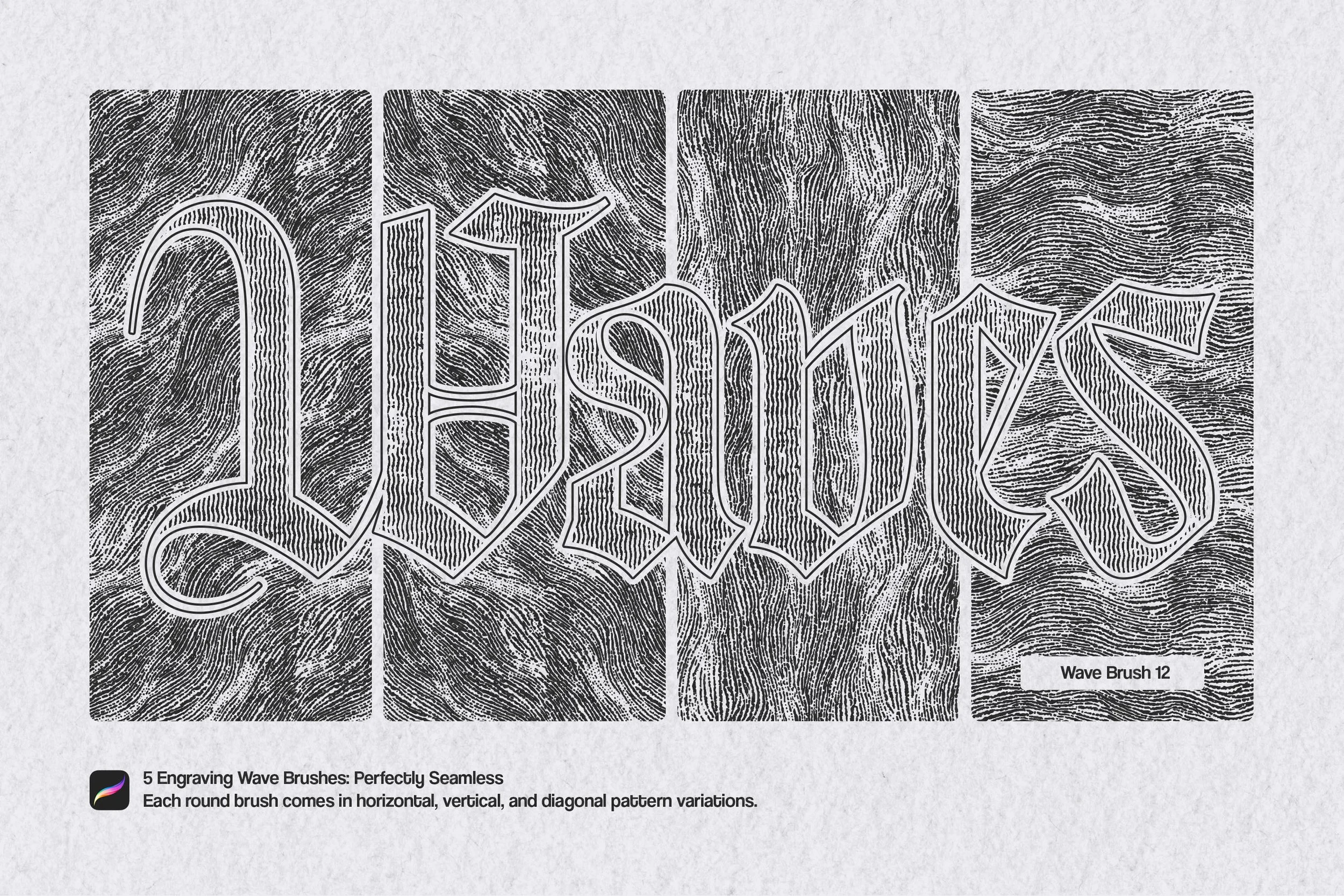 Timeless Engraving Procreate Brushes