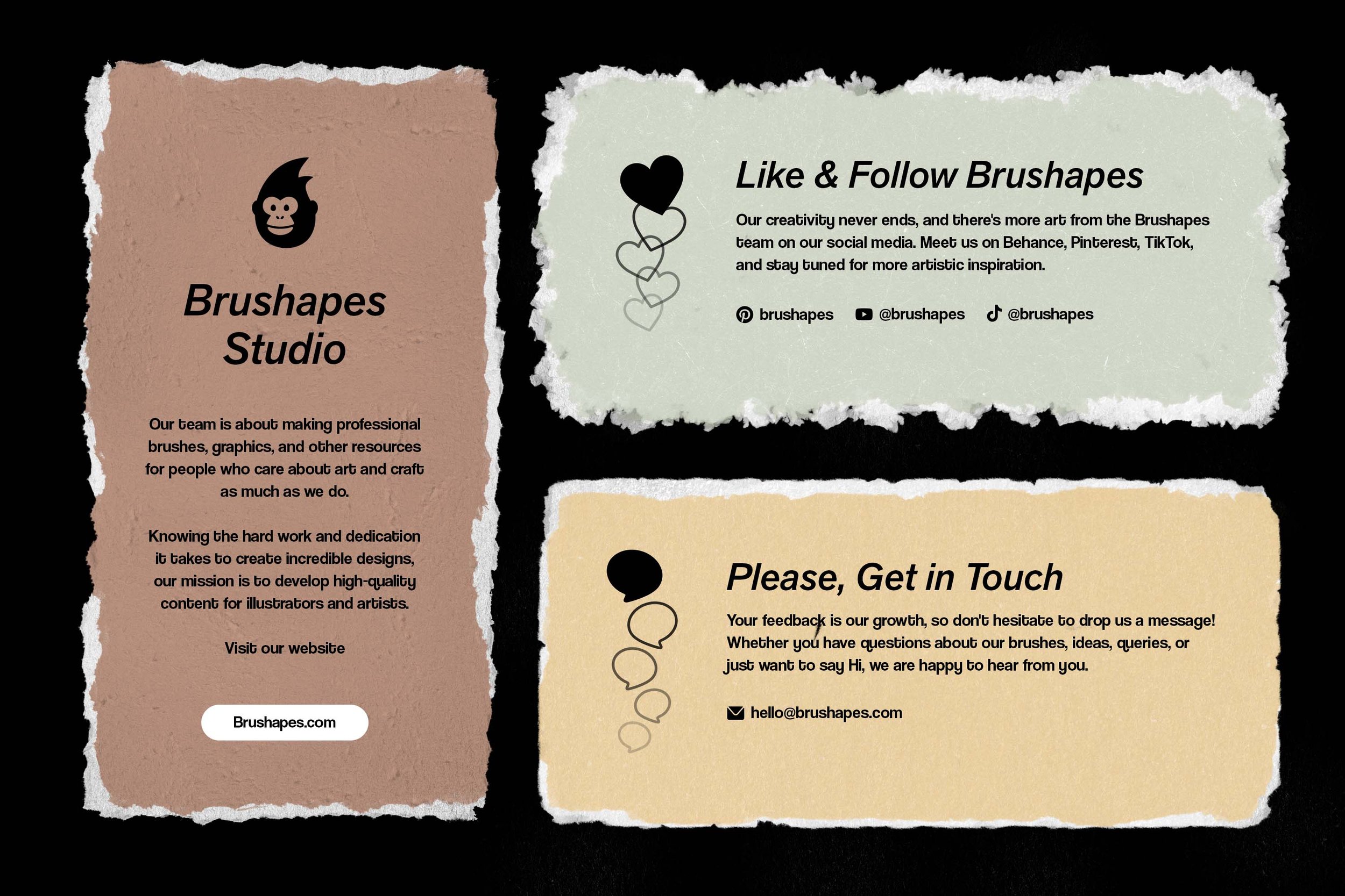 Multi App Torn Paper Brushes & Textures
