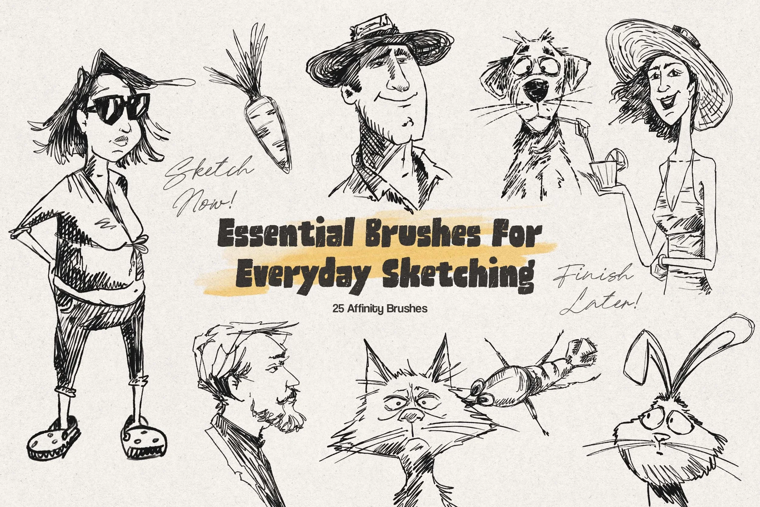 Everyday Sketch Affinity Brushes
