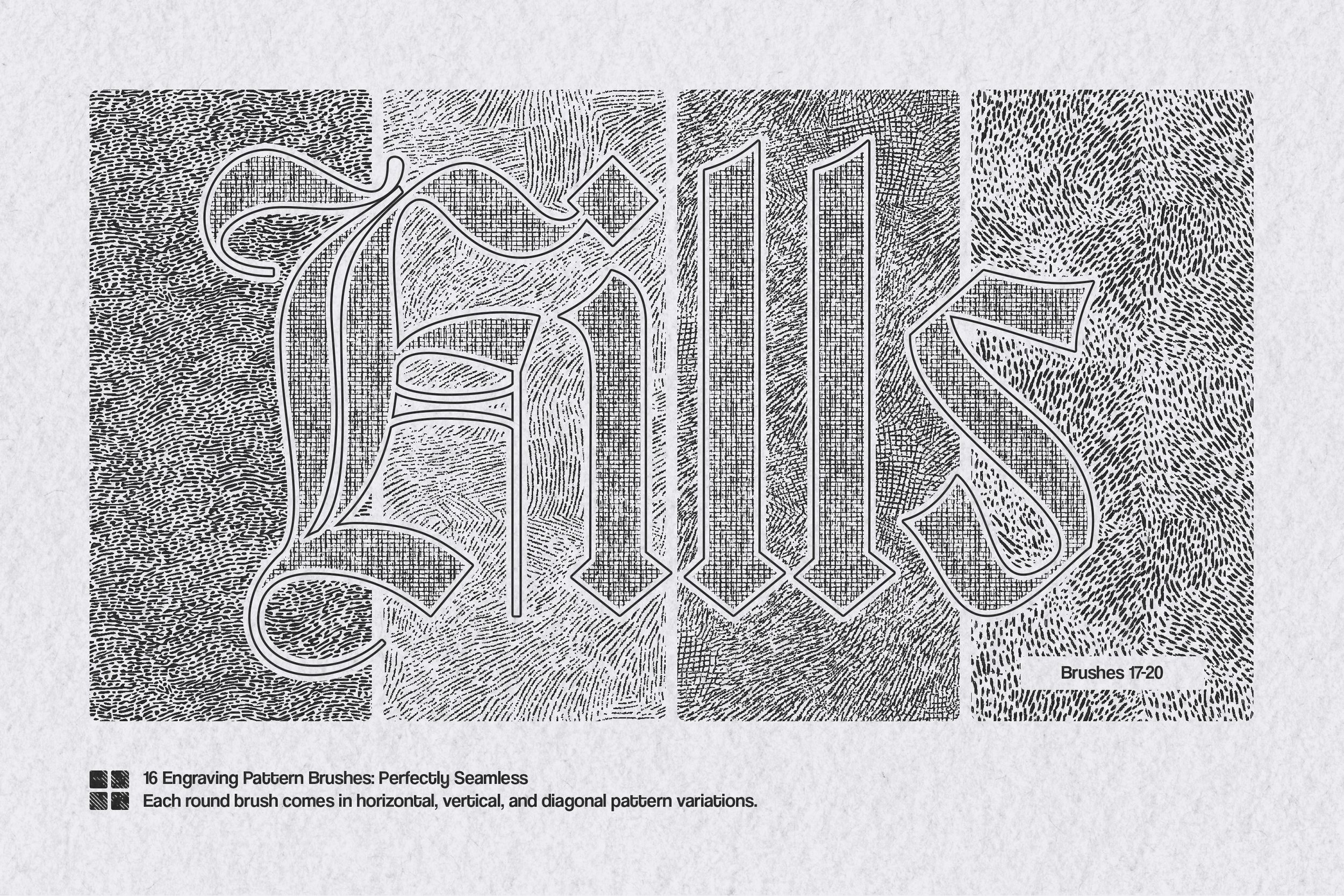 Timeless Engraving Multi-App Brushes