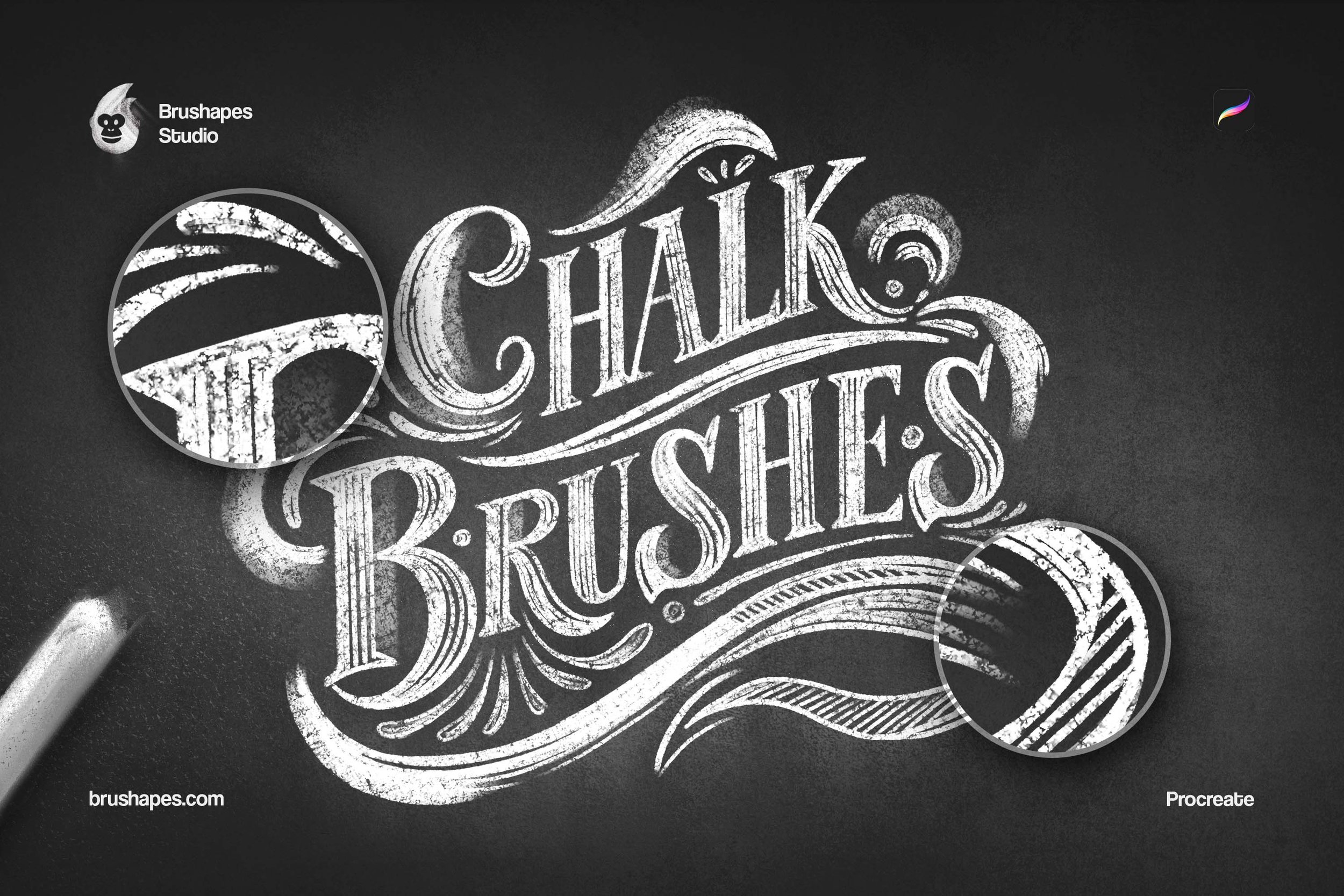Midnight Chalk Procreate Brushes