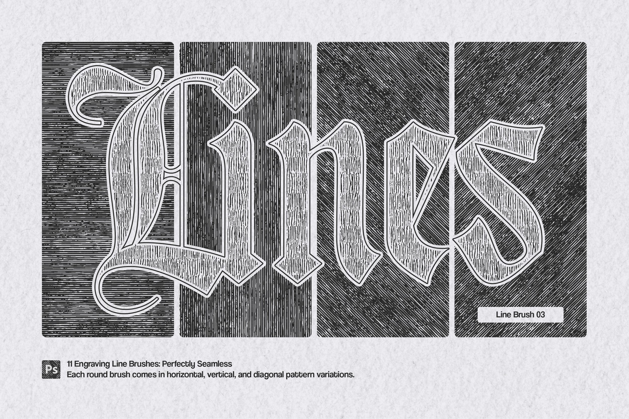 Timeless Engraving Photoshop Brushes