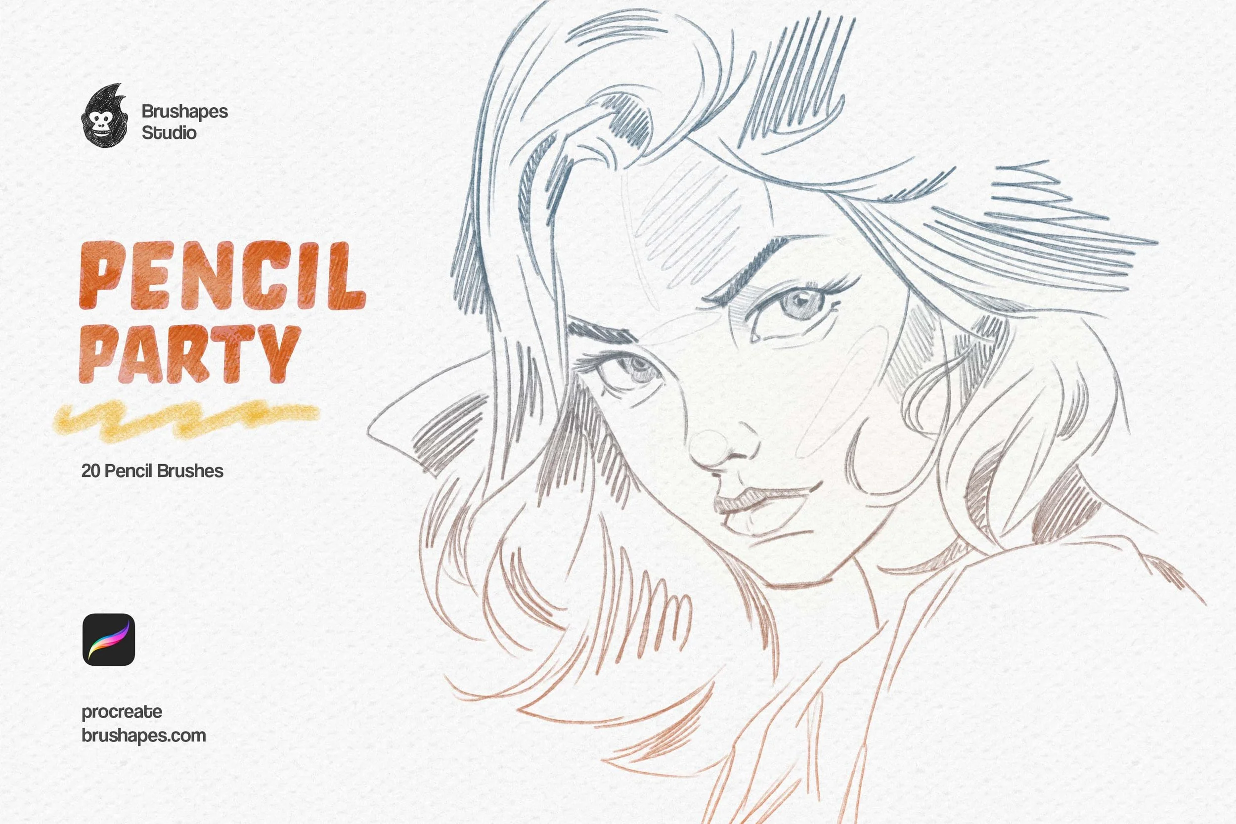 Pencil Party Procreate Brushes