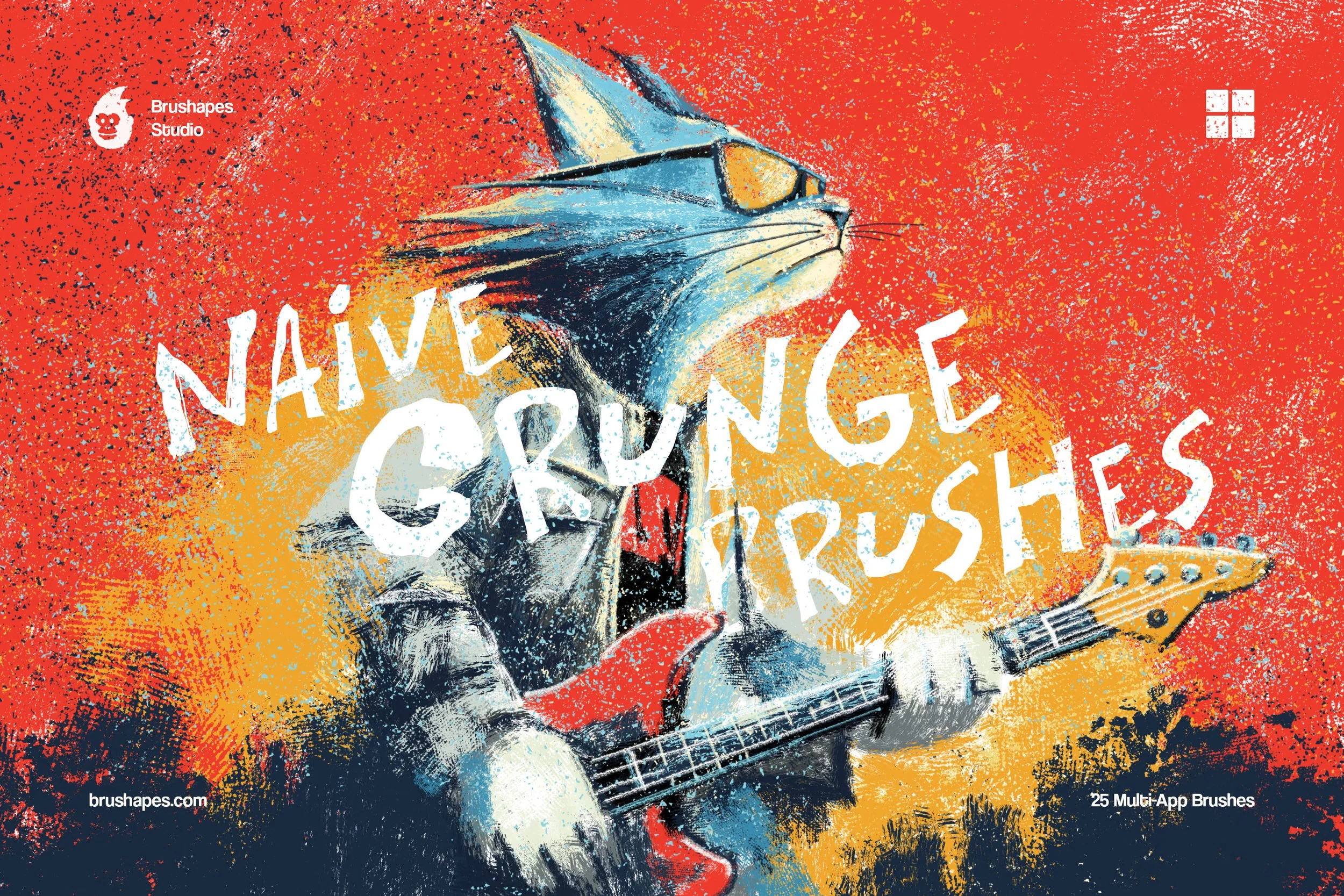 Naive Grunge Multi-App Brushes