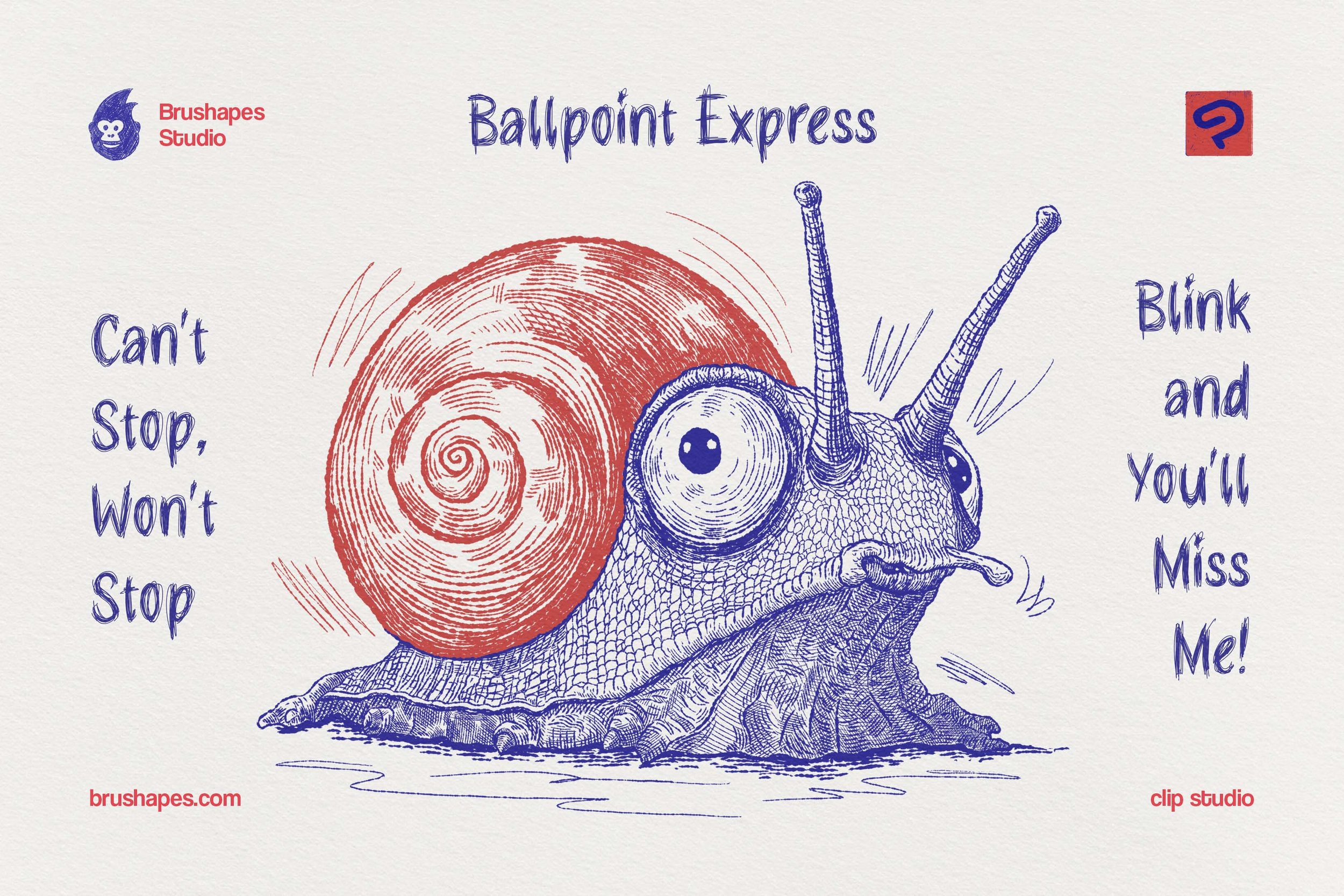 Clip Studio Ballpoint Pen Brushes