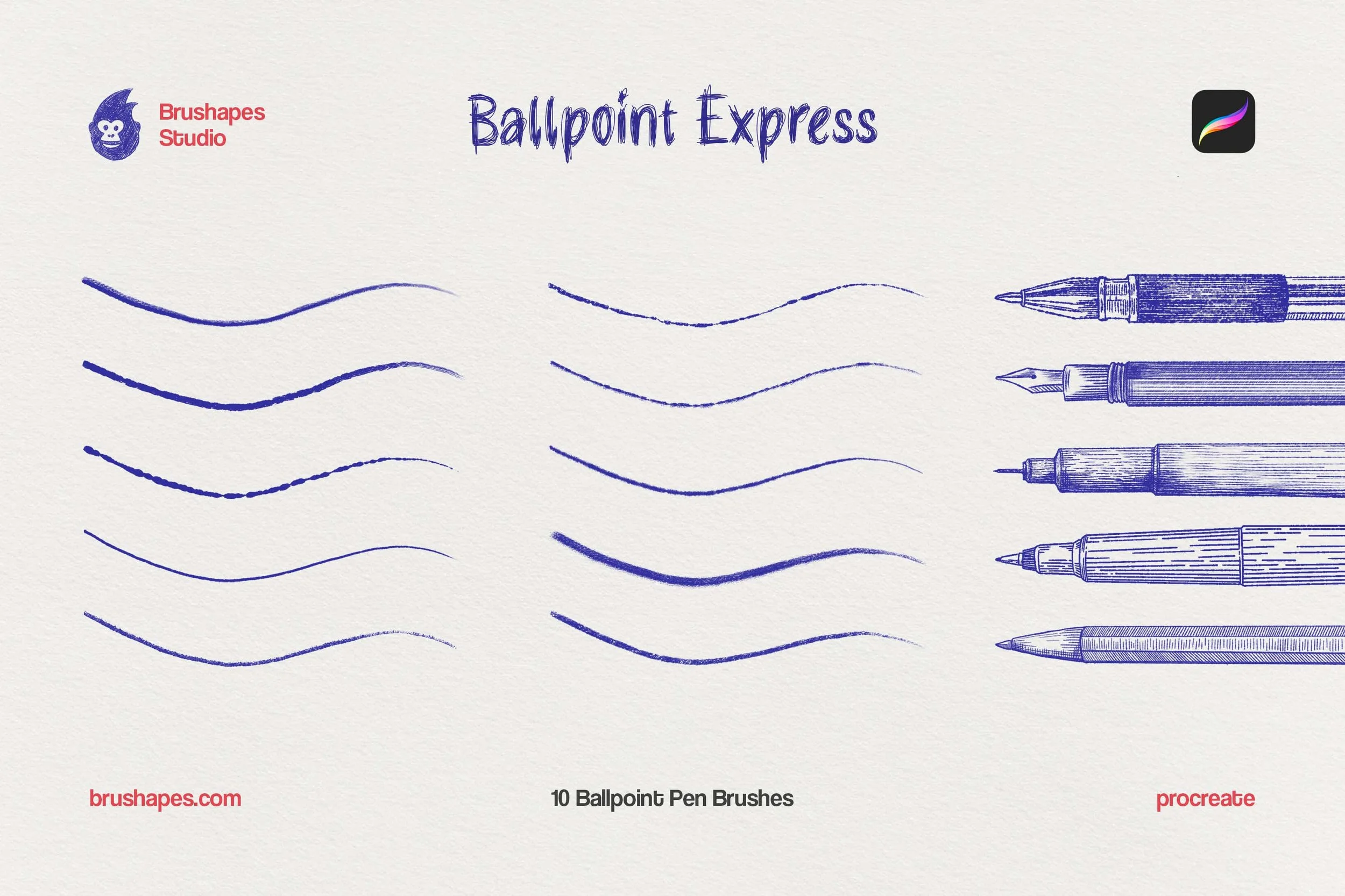 Ballpoint Pen Procreate Brushes