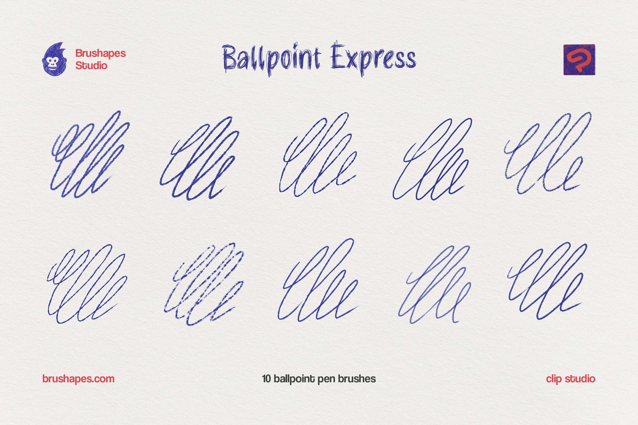 Clip Studio Ballpoint Pen Brushes