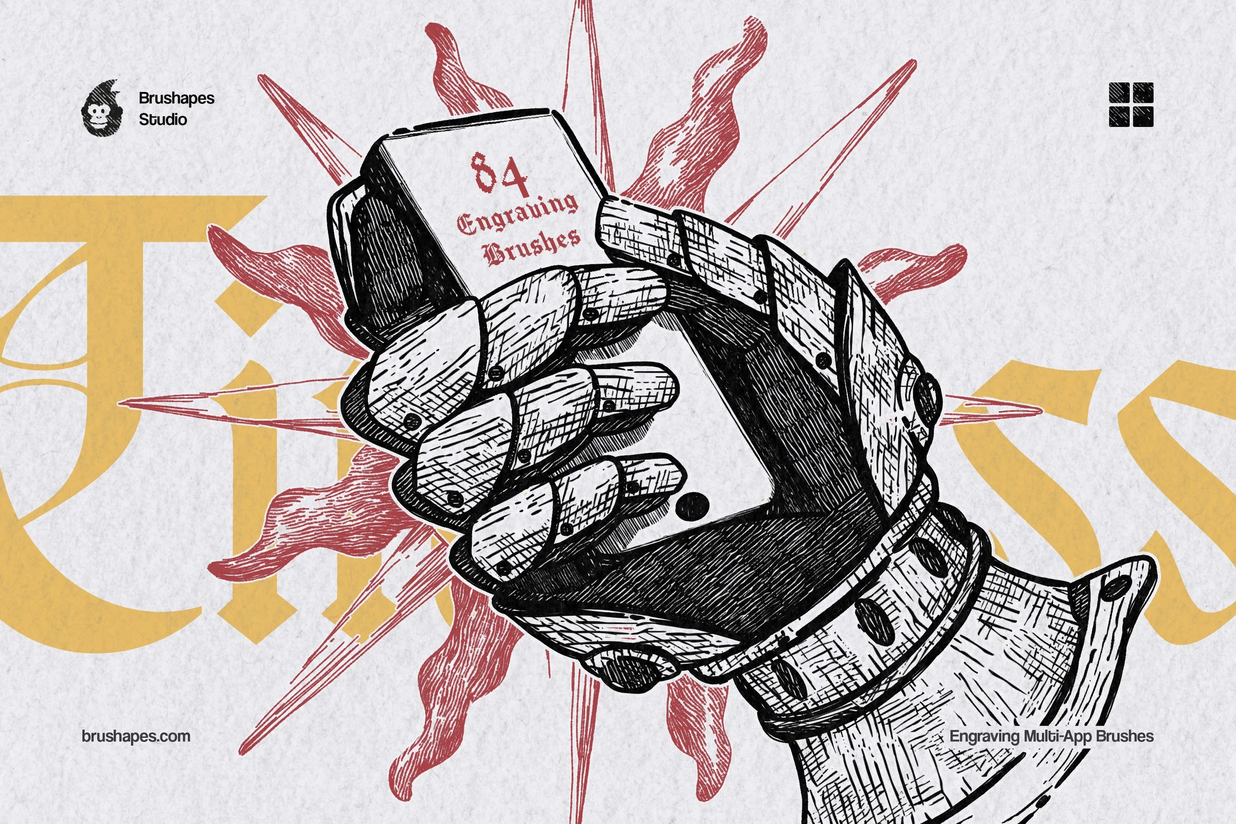 Timeless Engraving Multi-App Brushes