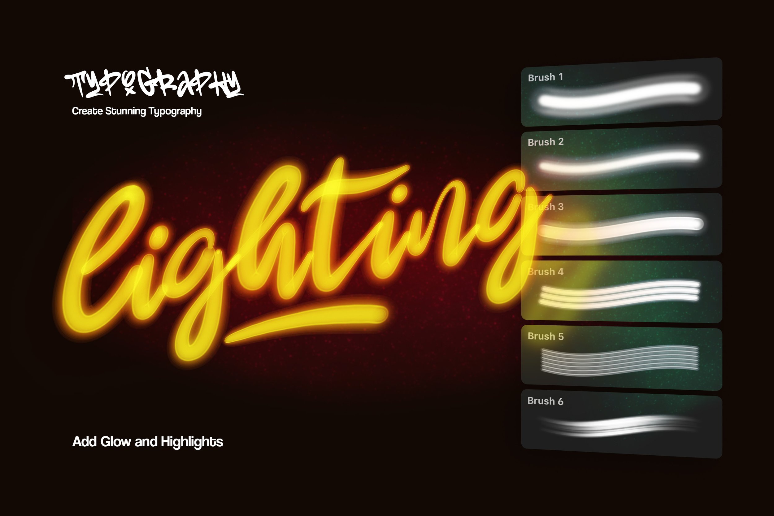 Neon Light Affinity Brushes