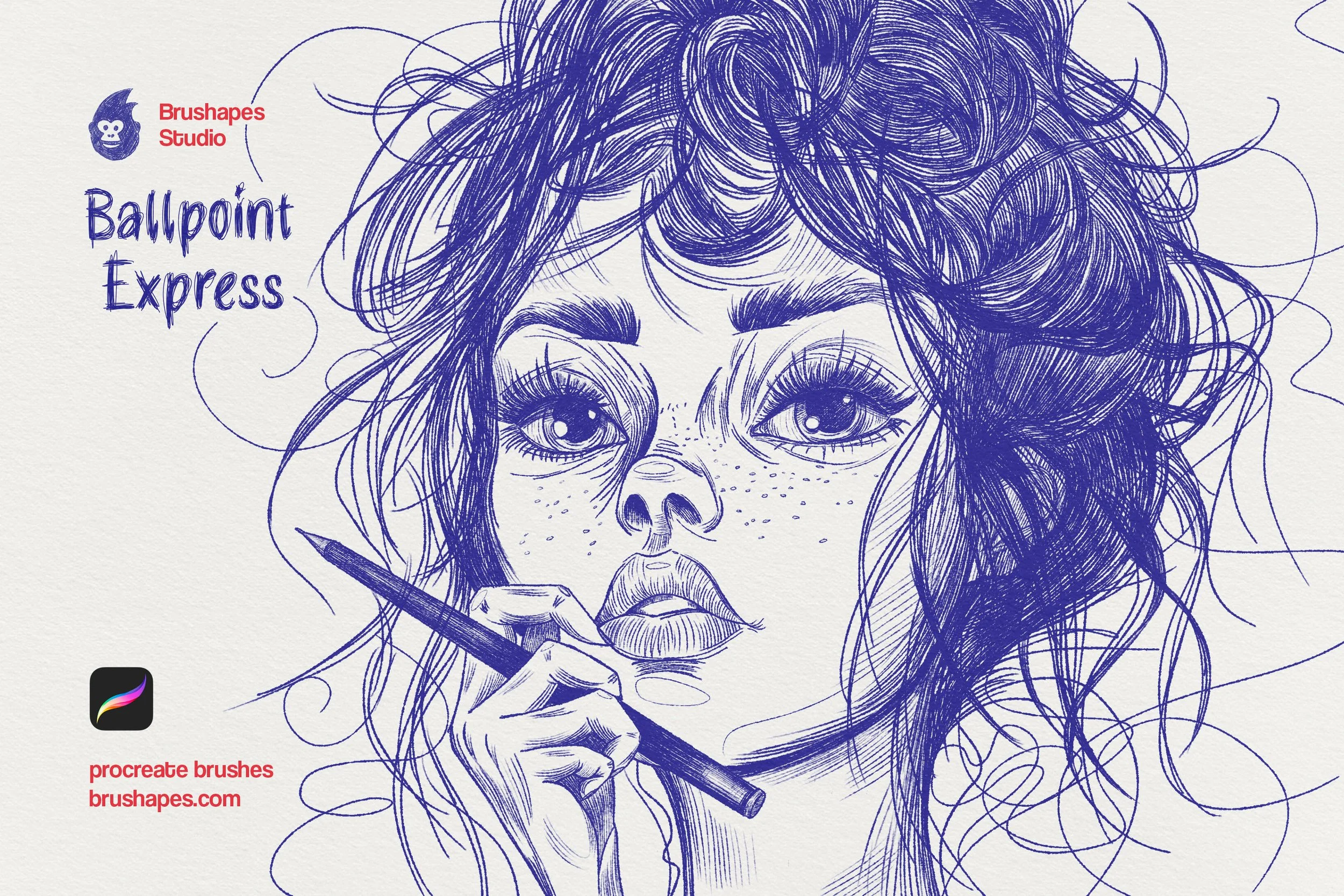 Ballpoint Pen Procreate Brushes
