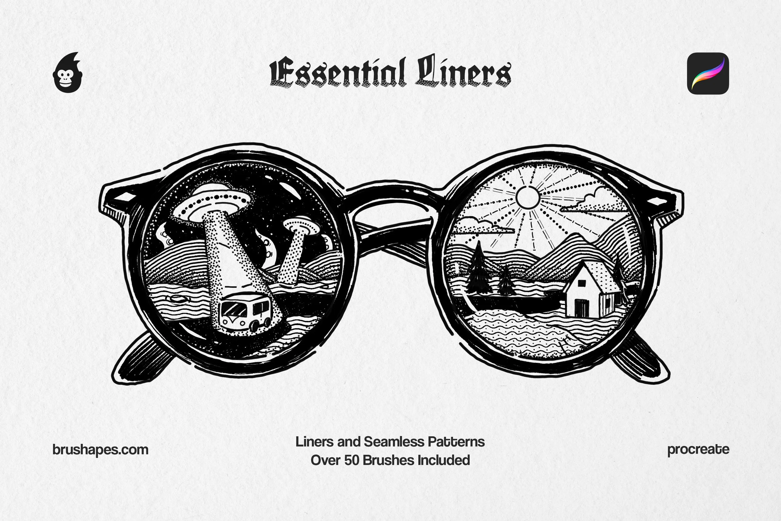 Essential Liner Procreate Brushes