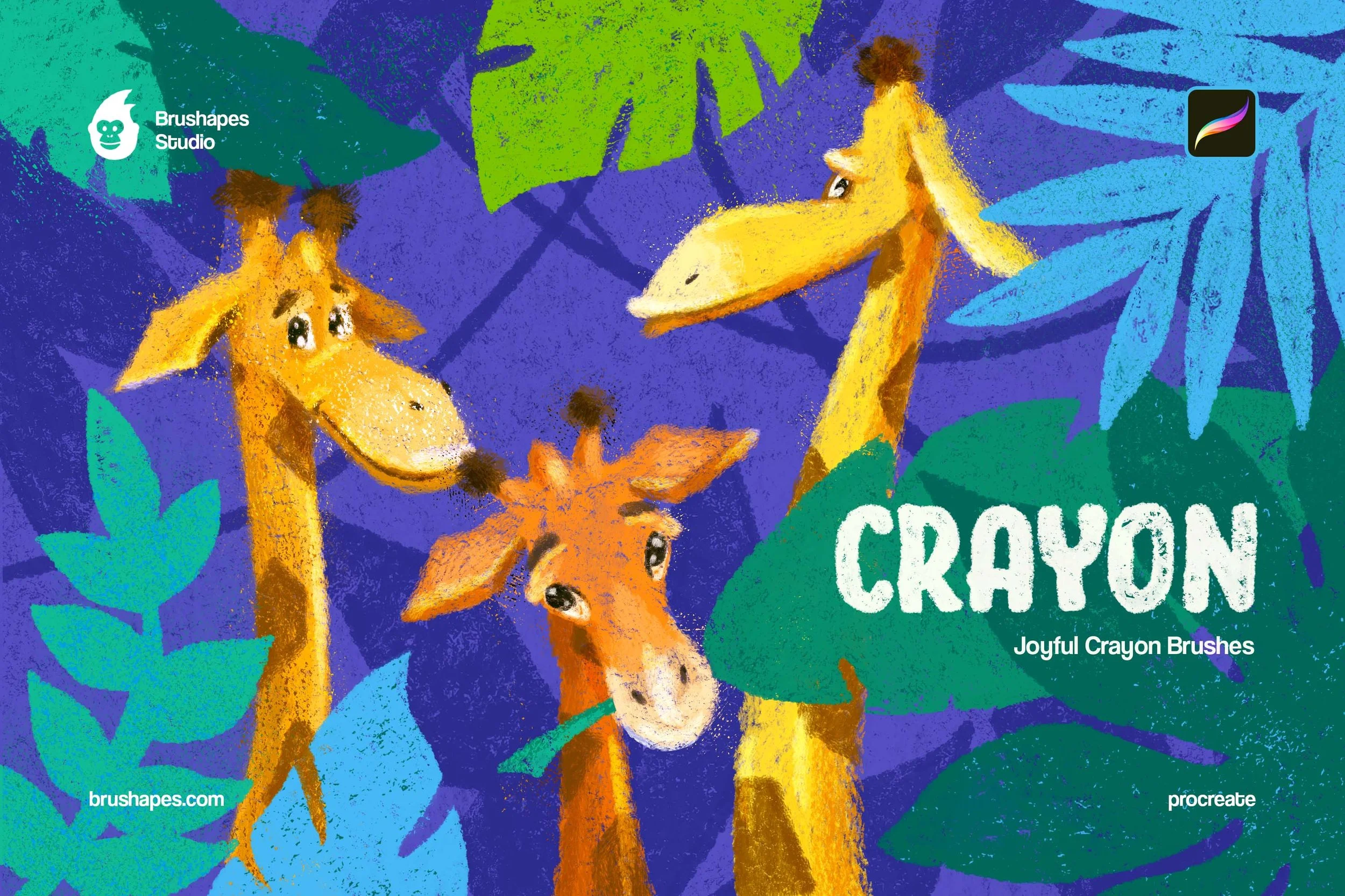 Joyful Crayon Procreate Brushes