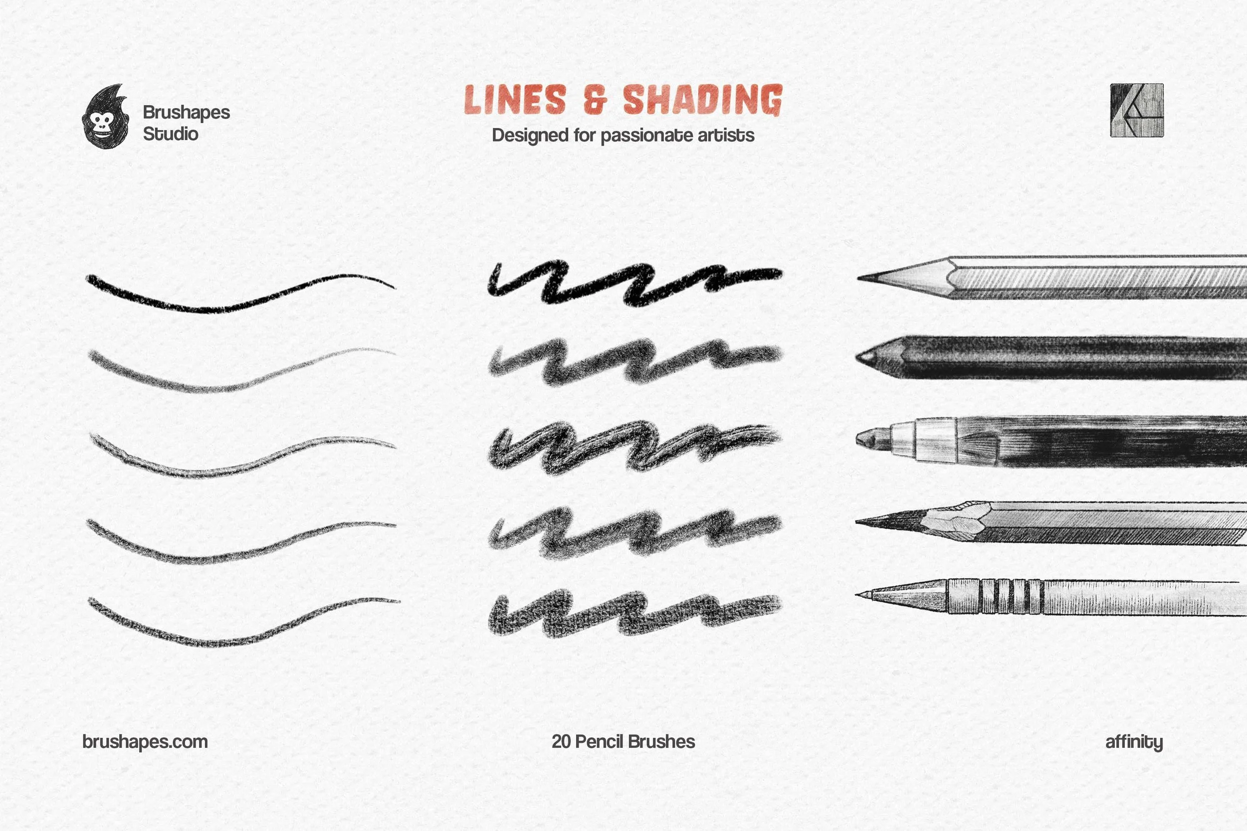 Pencil Party Affinity Brushes