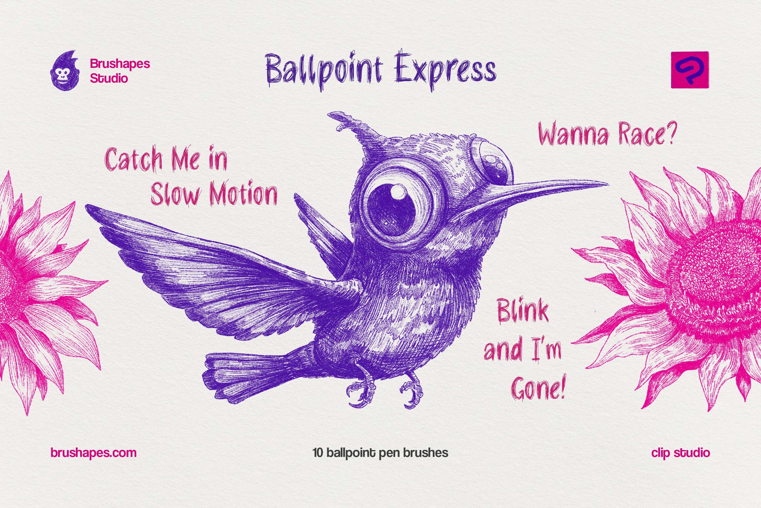 Clip Studio Ballpoint Pen Brushes