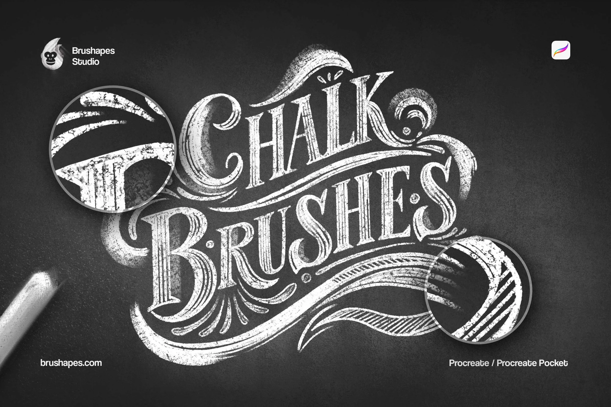 Midnight Chalk Procreate Brushes